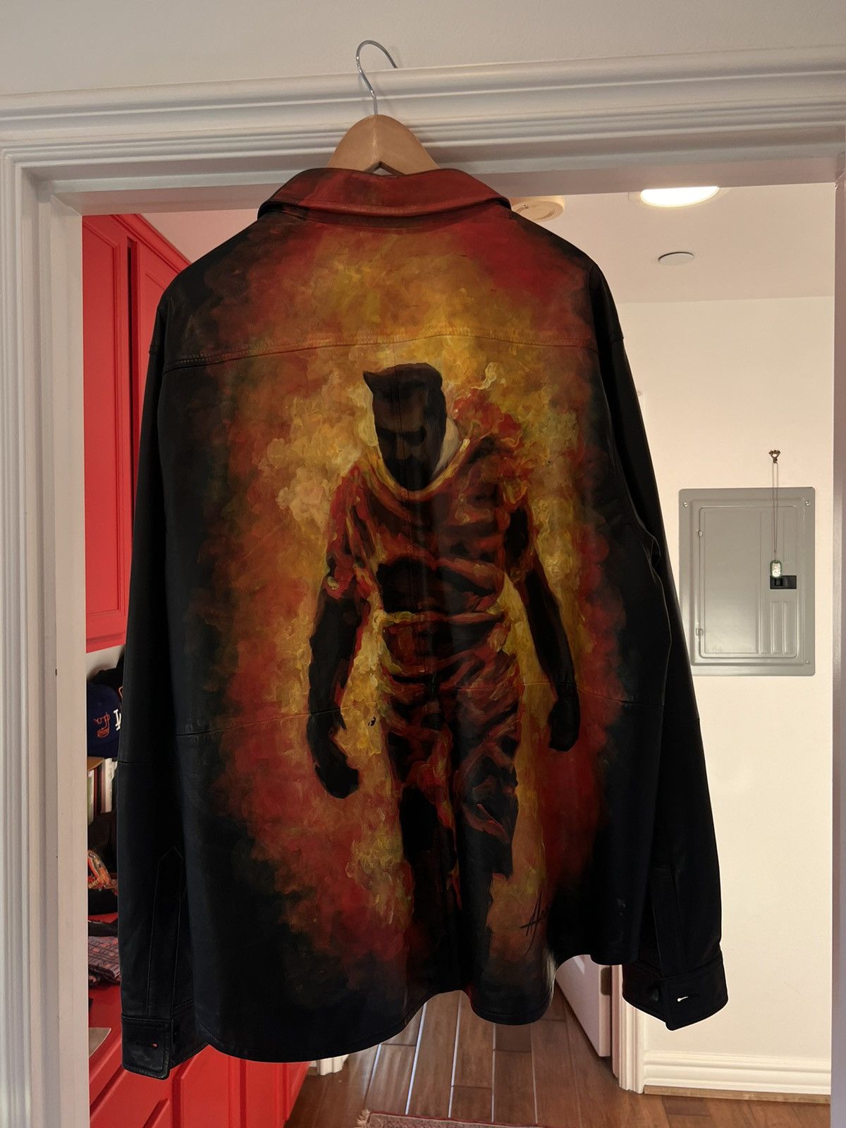 424 424 Four Two Four Lambskin painted Jacket Size US XL / EU 56 / 4 - 5 Thumbnail
