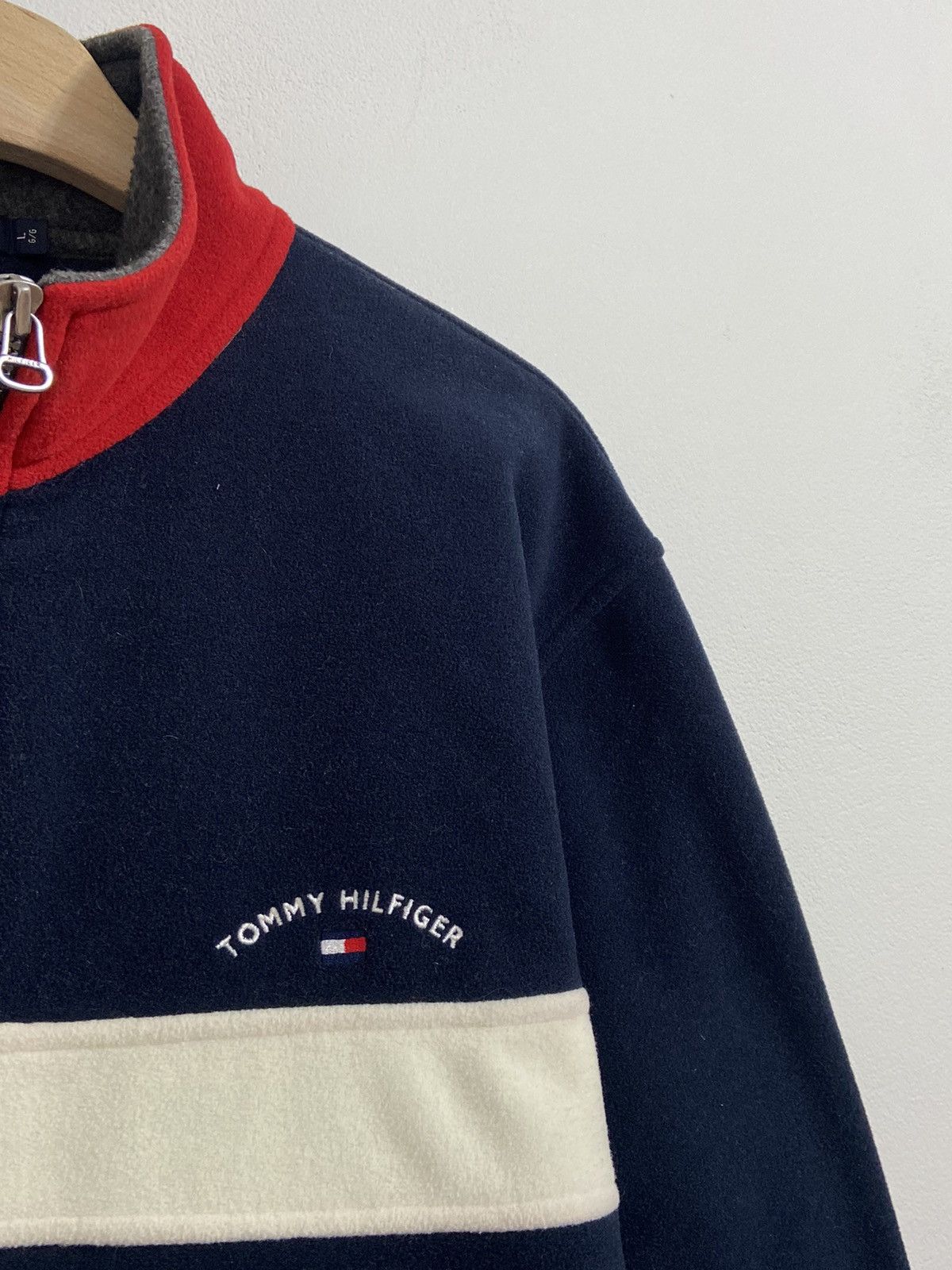 Tommy Hilfiger Tommy Hilfiger Vintage Zip Fleece Size US L / EU 52-54 / 3 - 4 Thumbnail