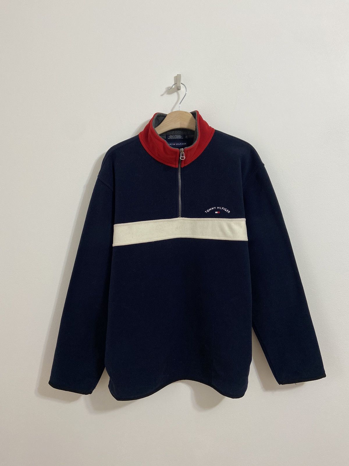 Tommy Hilfiger Tommy Hilfiger Vintage Zip Fleece Size US L / EU 52-54 / 3 - 1 Thumbnail