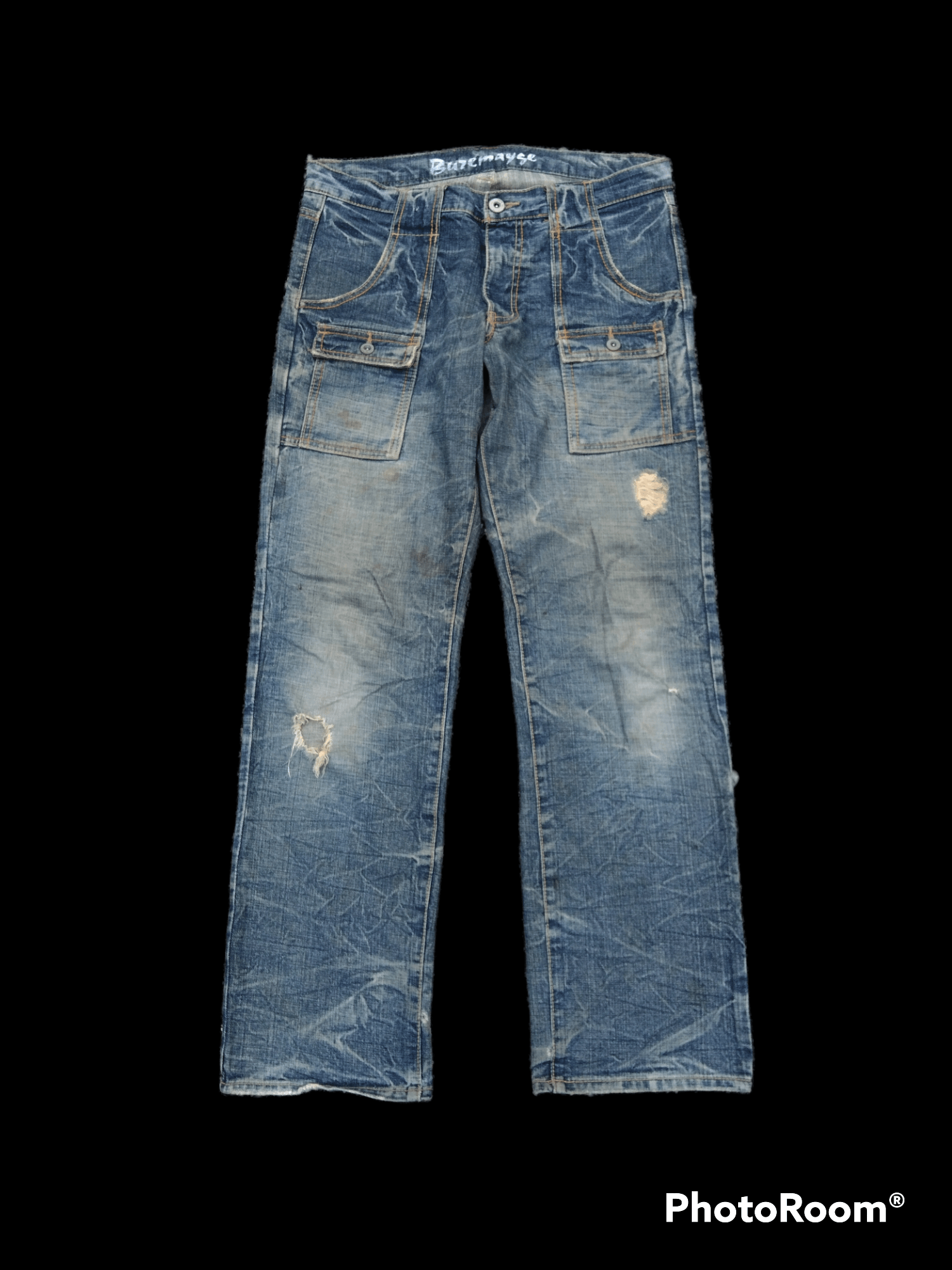 SiCk⚡DISTRESSED BUZEMAYSE BUSHPANTS
