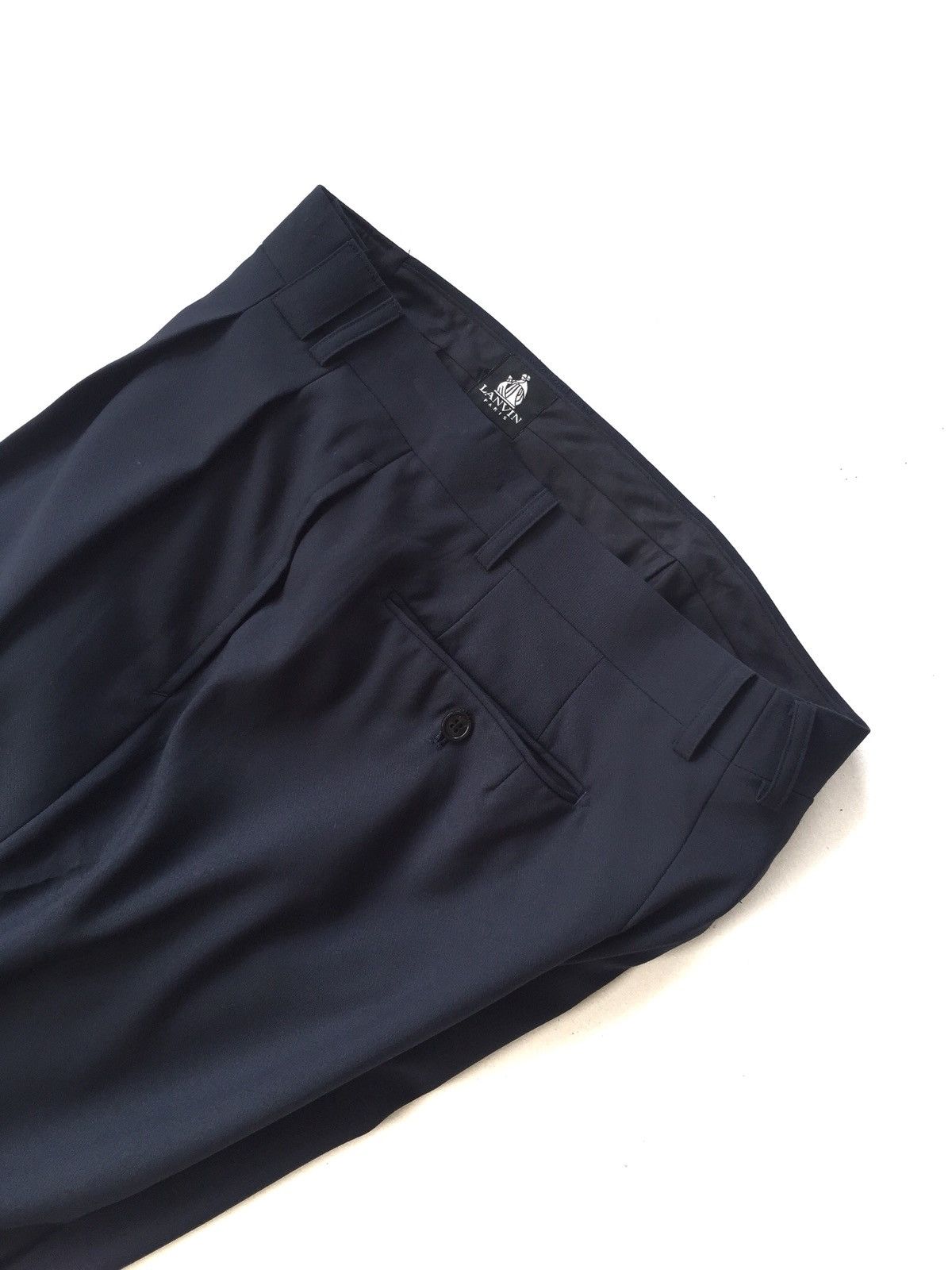 Lanvin OG Lanvin Paris Air Force Blue Wool Blend Pants Size US 31 - 1 Thumbnail