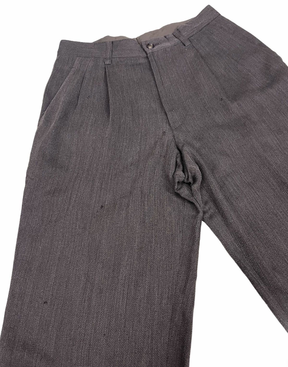 Issey Miyake ISSEY MIYAKE MEN BROWN TROUSERS DISTRESSED Size US 30 / EU 46 - 4 Thumbnail