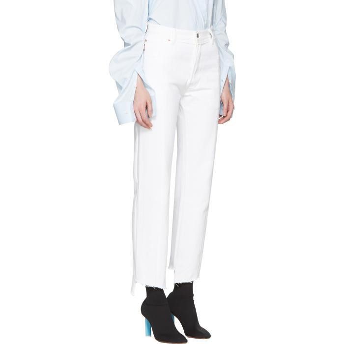White Edition Classic Reworked Denim Jeans Size Small