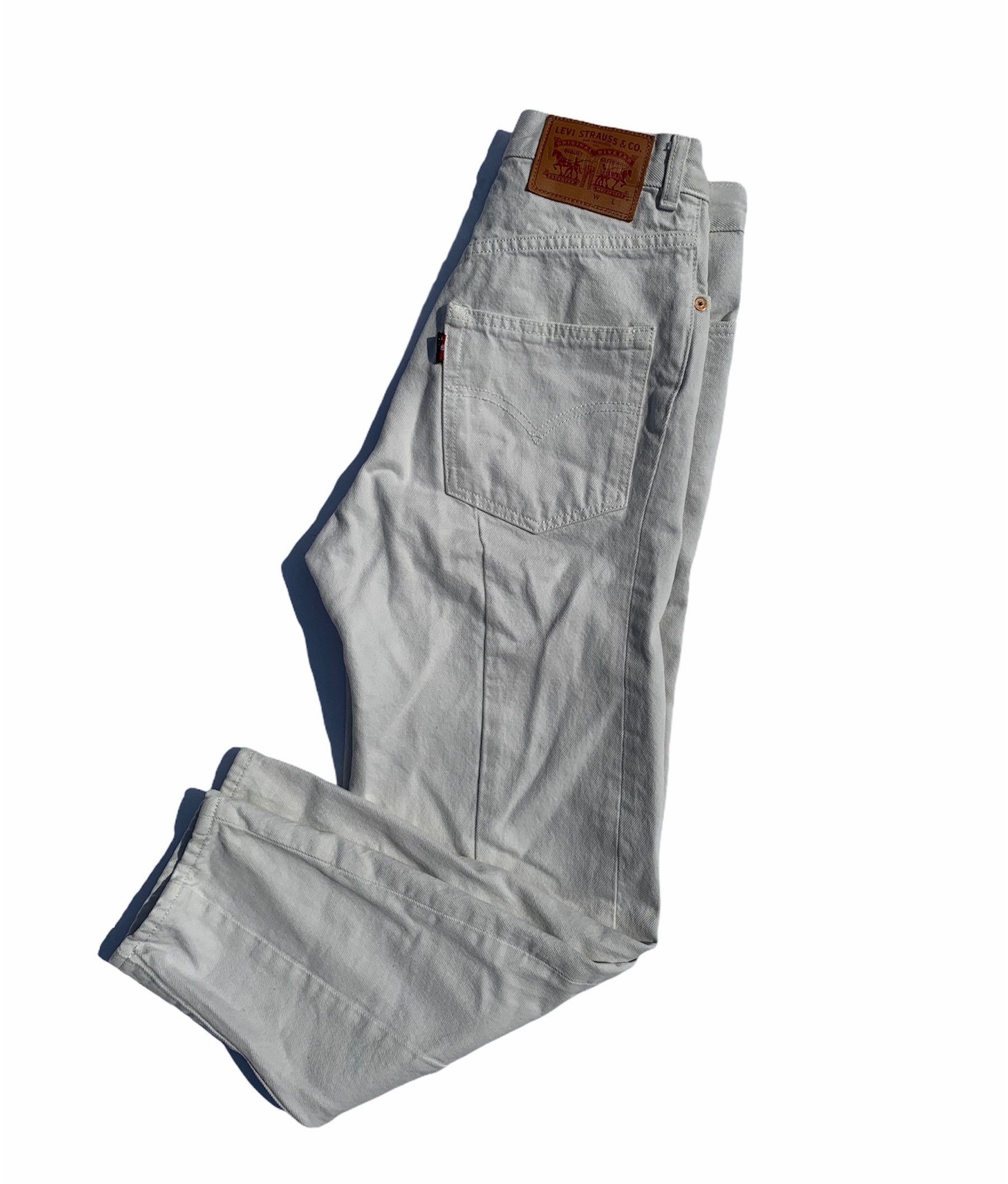 Levi's × Vetements White Edition Classic Reworked Denim Jeans Size Small Size 25" / US 0 / IT 36 - 3 Thumbnail