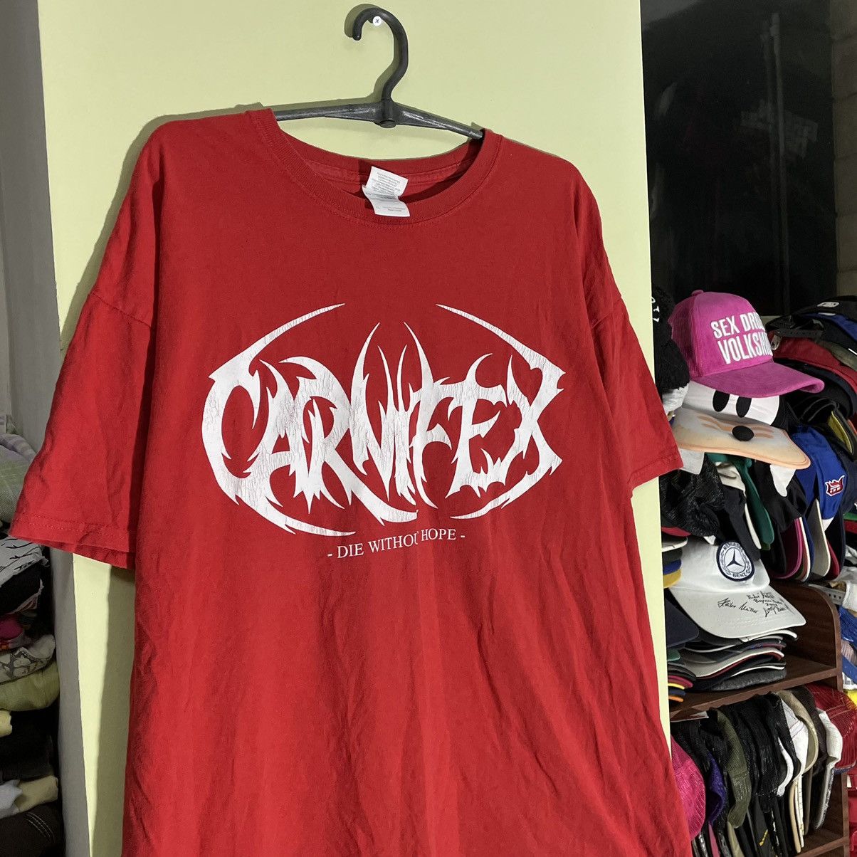 Vintage Vintage Y2K Graphic Band Tee Red Oversized Horror Punk XL Size US XL / EU 56 / 4 - 4 Thumbnail