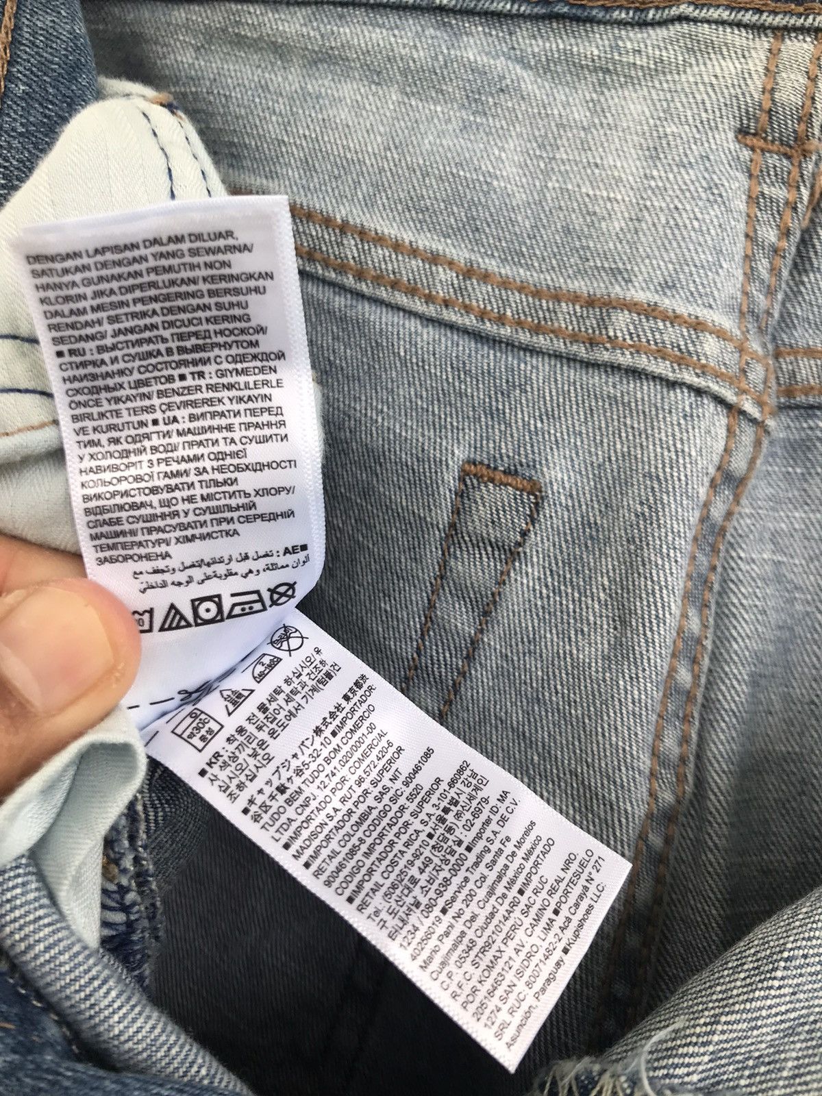 Gap Gap 1969 Distressed ripped Slim Fit denim jeans Size US 28 / EU 44 - 20 Thumbnail