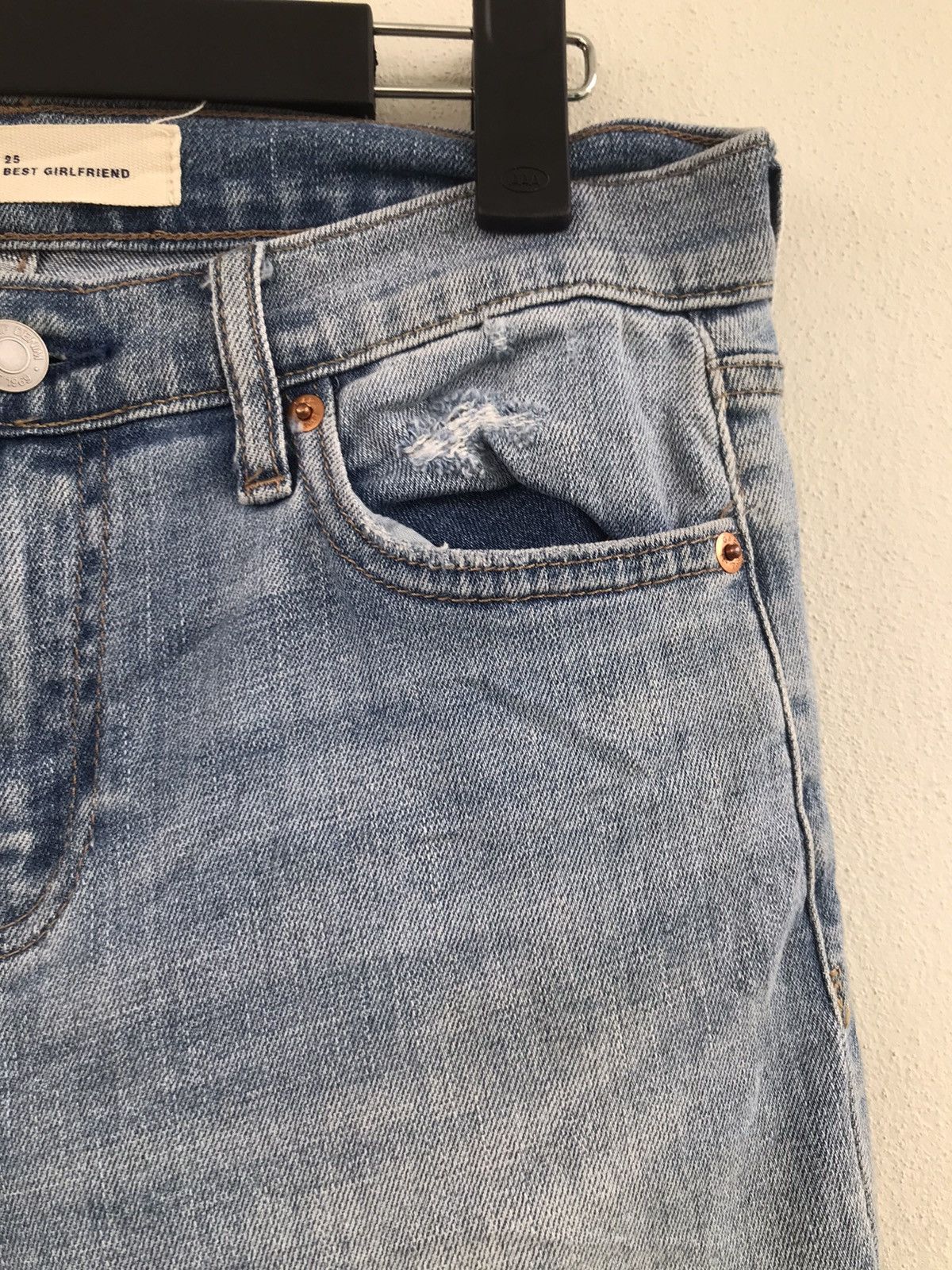 Gap Gap 1969 Distressed ripped Slim Fit denim jeans Size US 28 / EU 44 - 10 Thumbnail