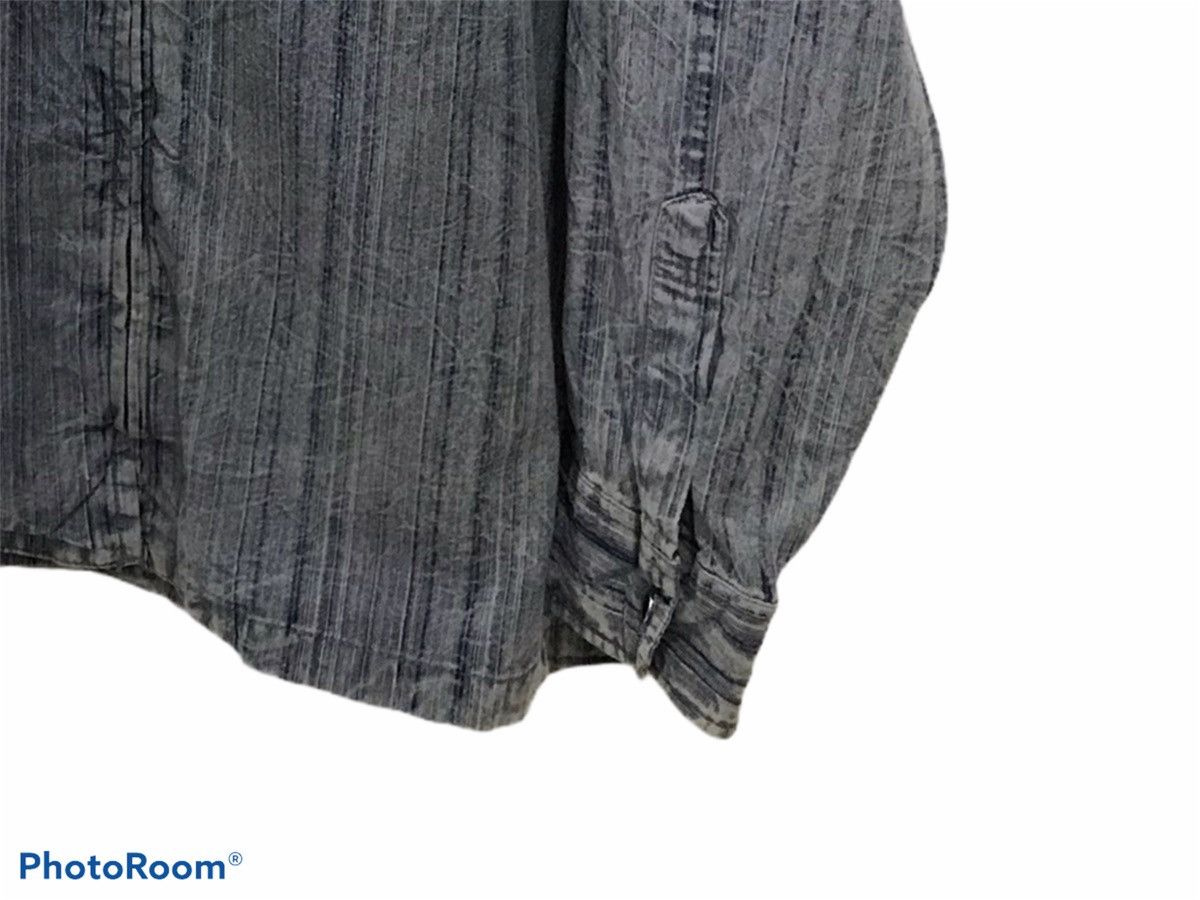 Japanese Brand Rare 🔥Vintage zip up tye die denim shirt Size US L / EU 52-54 / 3 - 4 Thumbnail