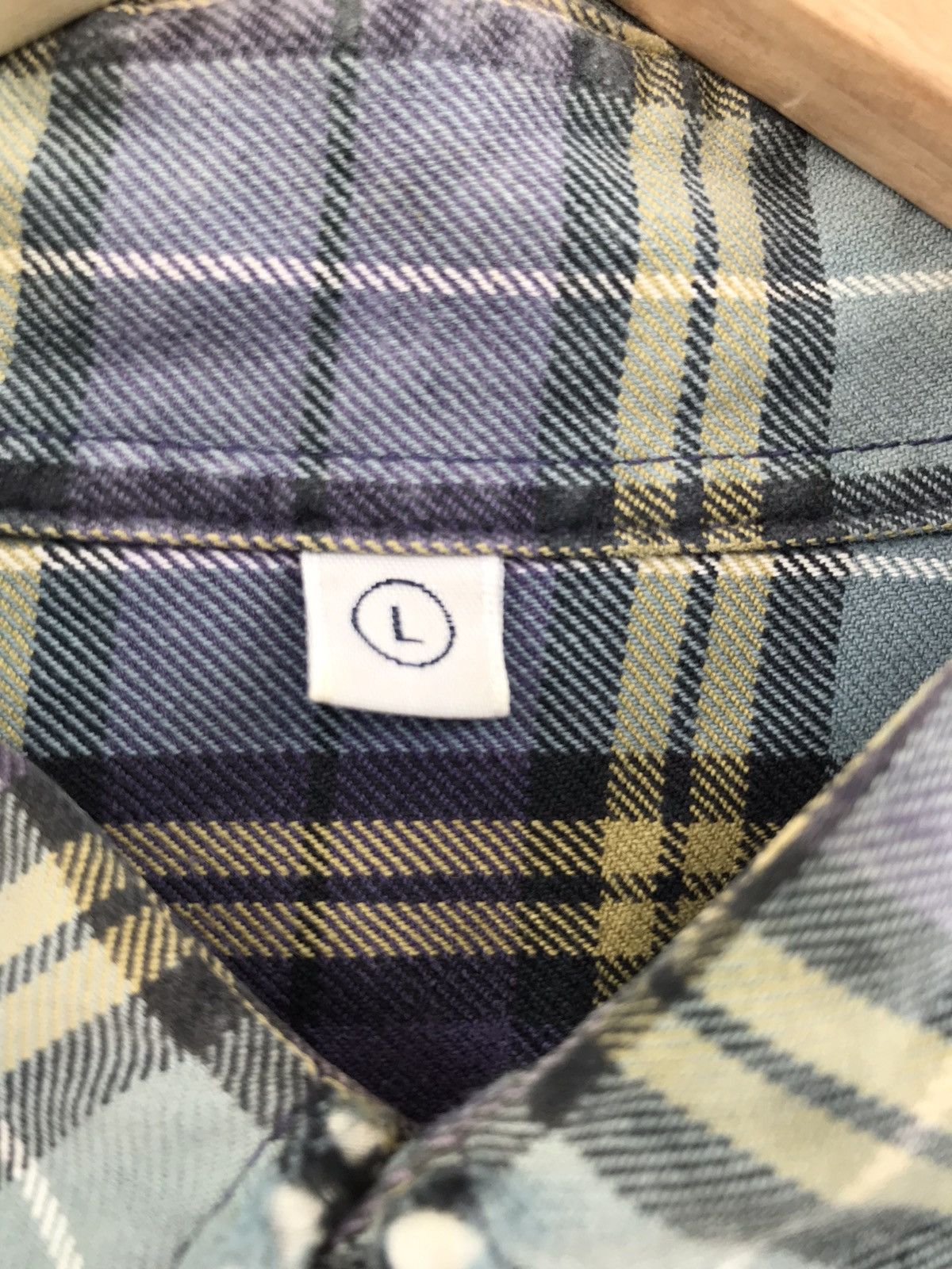 Japanese Brand Vintage faded Uniqlo Flannel long sleeve Shirt Size US L / EU 52-54 / 3 - 5 Thumbnail