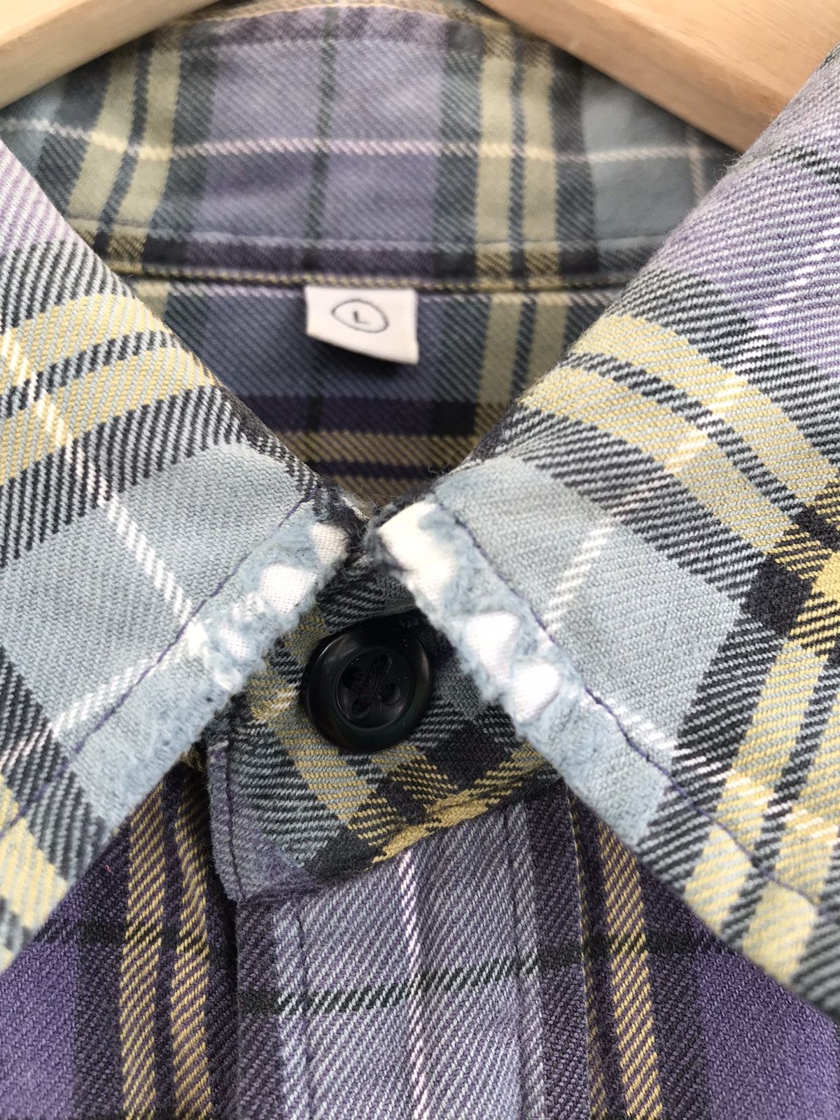 Japanese Brand Vintage faded Uniqlo Flannel long sleeve Shirt Size US L / EU 52-54 / 3 - 4 Thumbnail