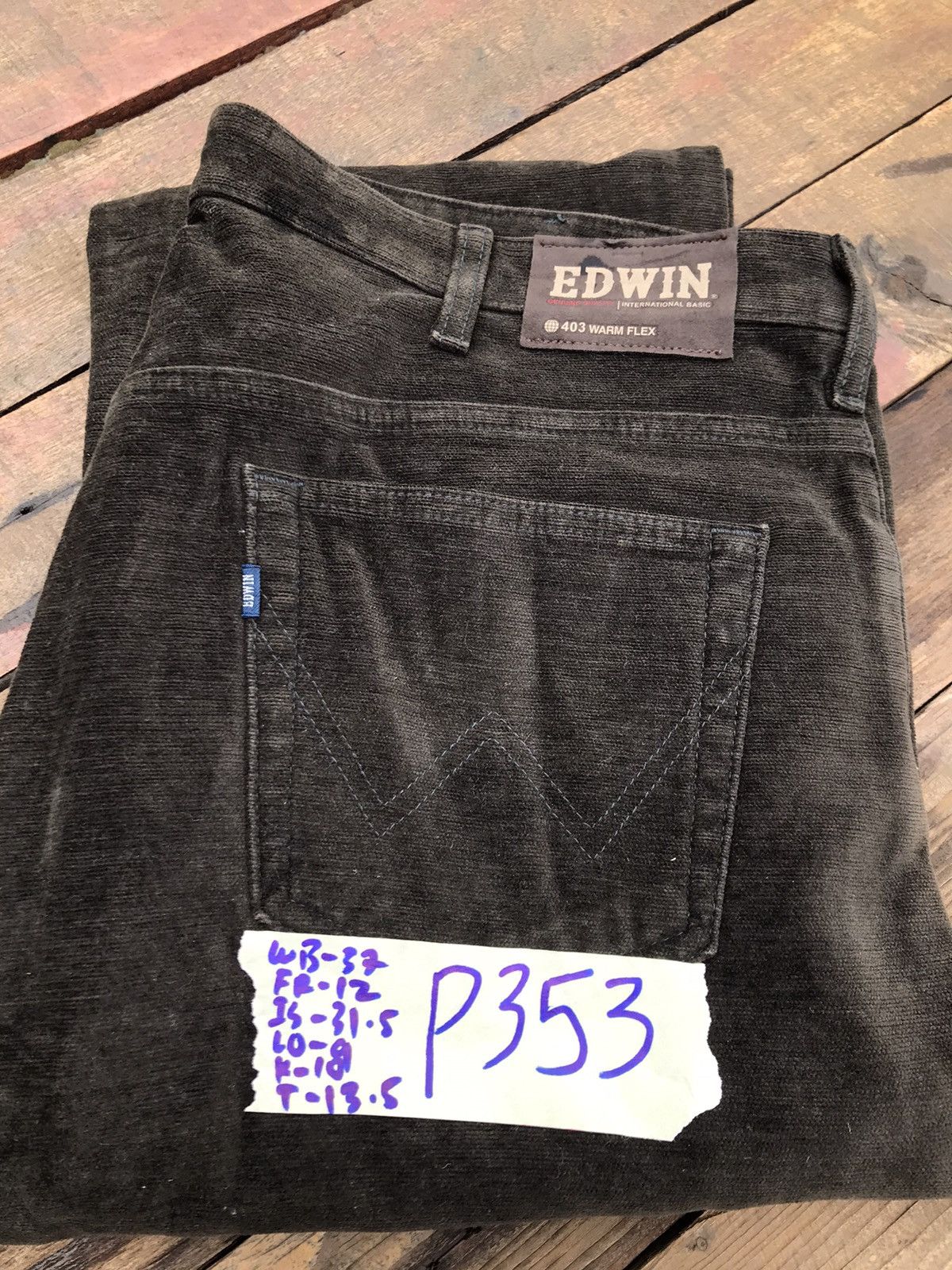 Edwin Edwin 403 warm flex Denim Jeans Size US 37 - 19 Thumbnail