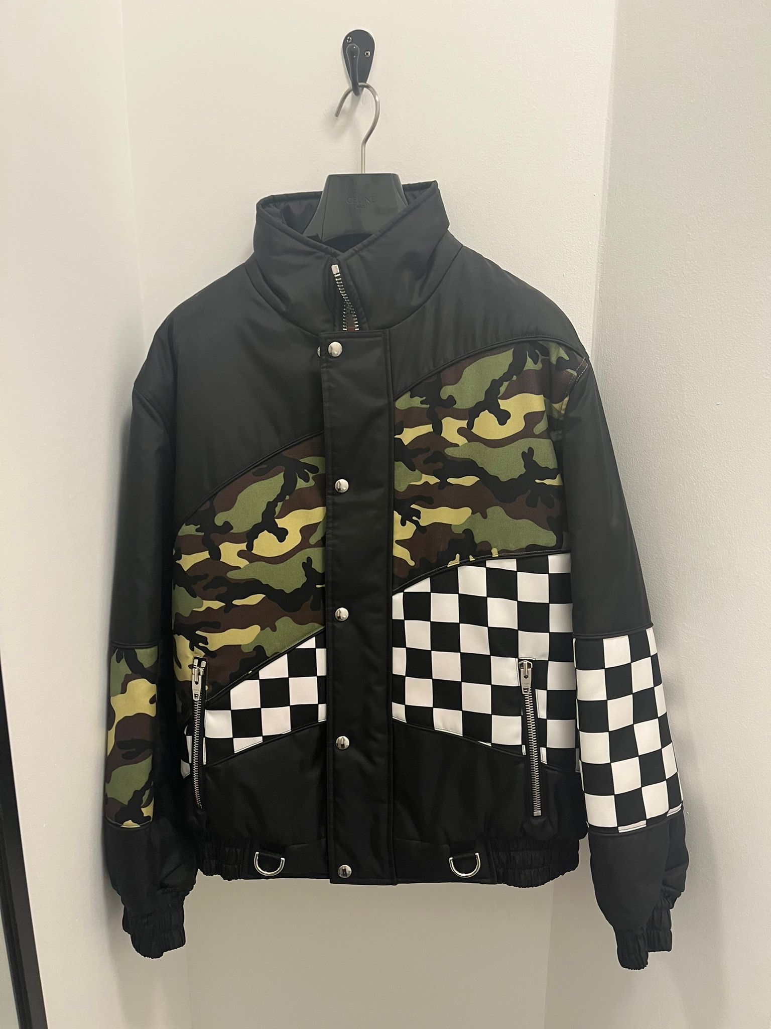 Celine Damier Blouson Jacket in Black Size US L / EU 52-54 / 3 - 8 Thumbnail