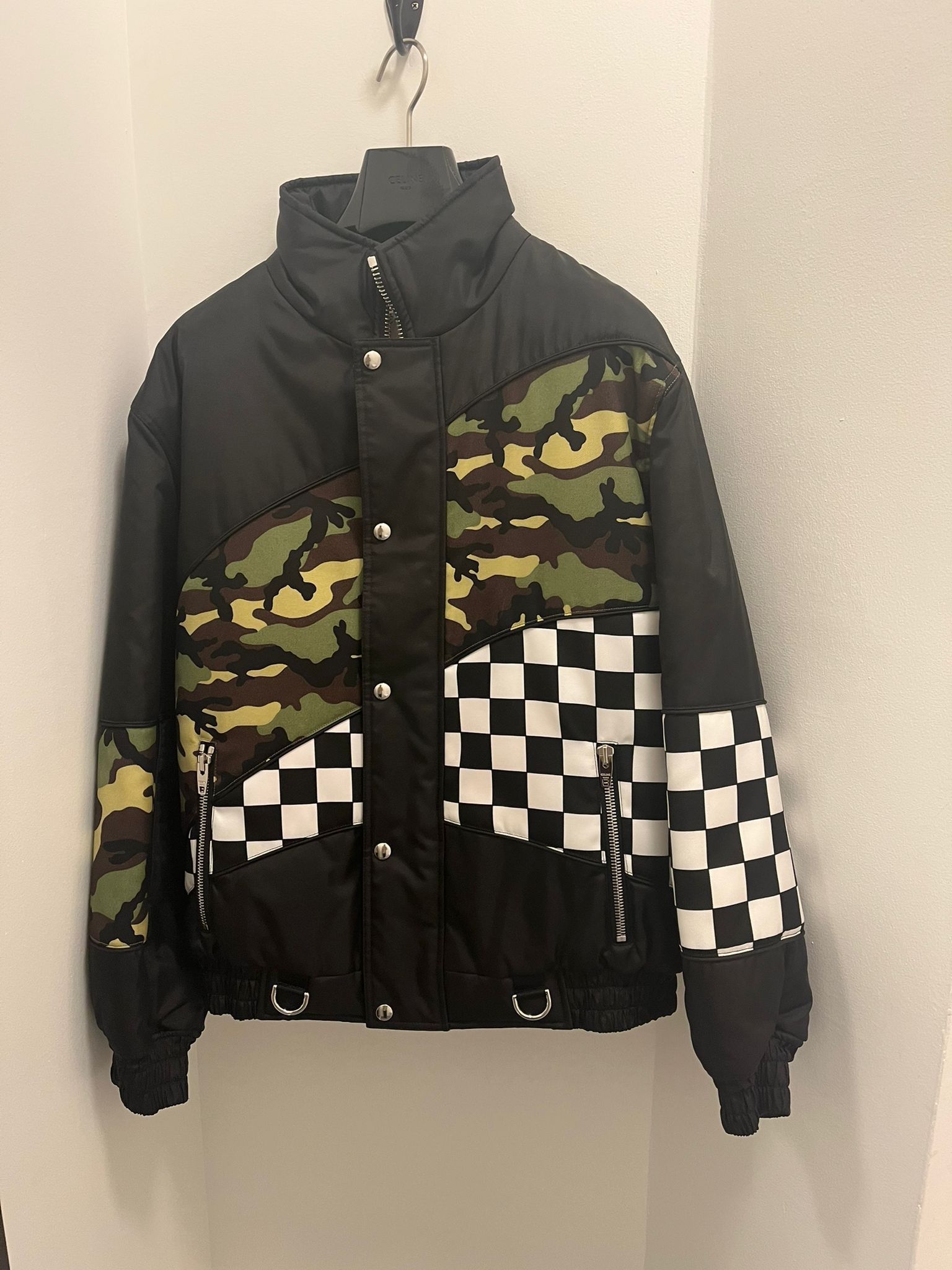Celine Damier Blouson Jacket in Black Size US L / EU 52-54 / 3 - 1 Thumbnail