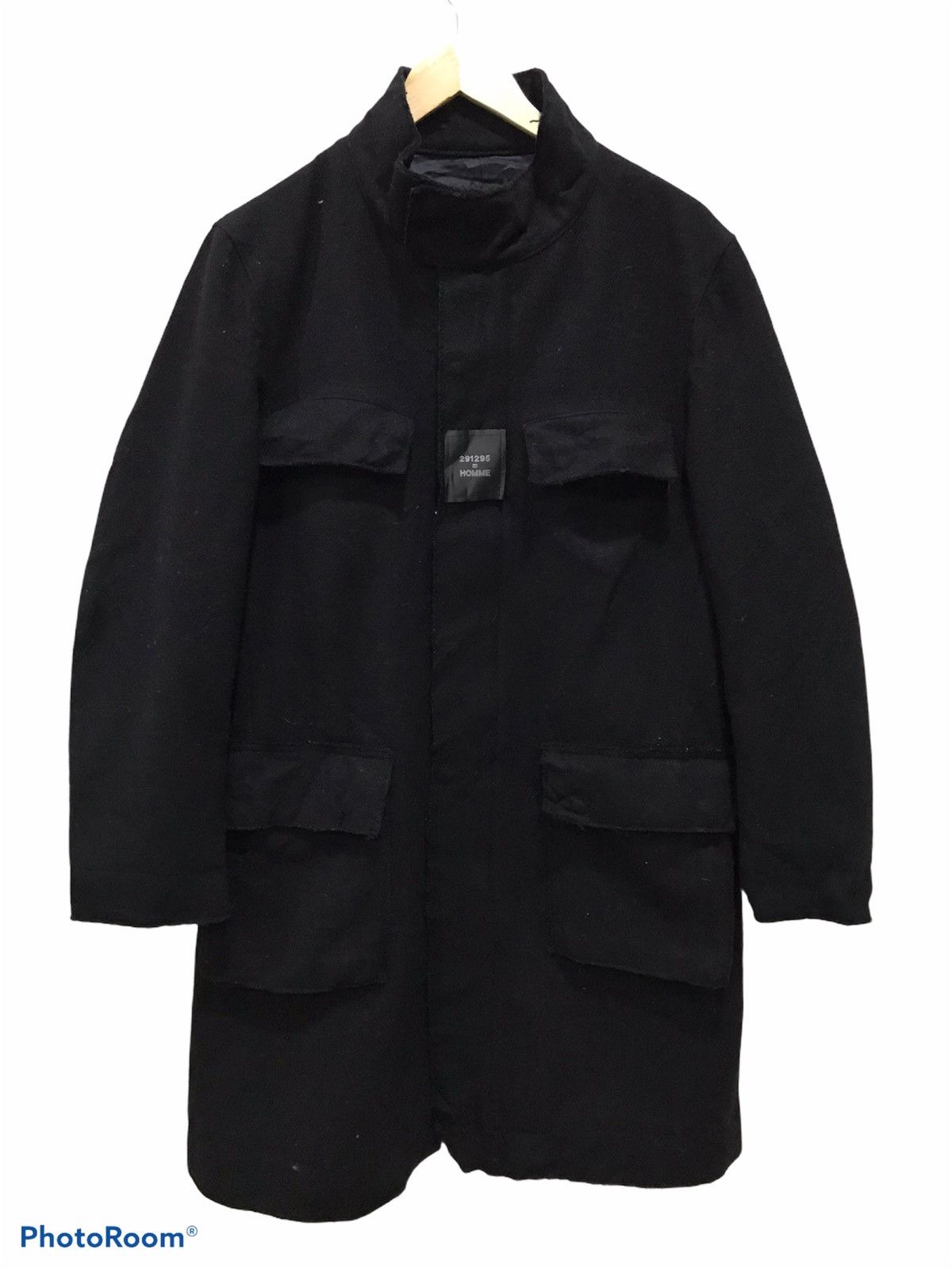 Other PAZZO 291295= Homme wool overcoat jacket Size US M / EU 48-50 / 2 - 1 Thumbnail