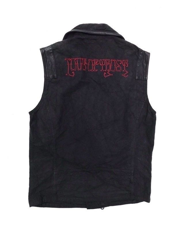 Japanese Brand × Roar Roar Double Collar Punk Style Streetwear Sleeveless Jacket Size US S / EU 44-46 / 1 - 5 Thumbnail