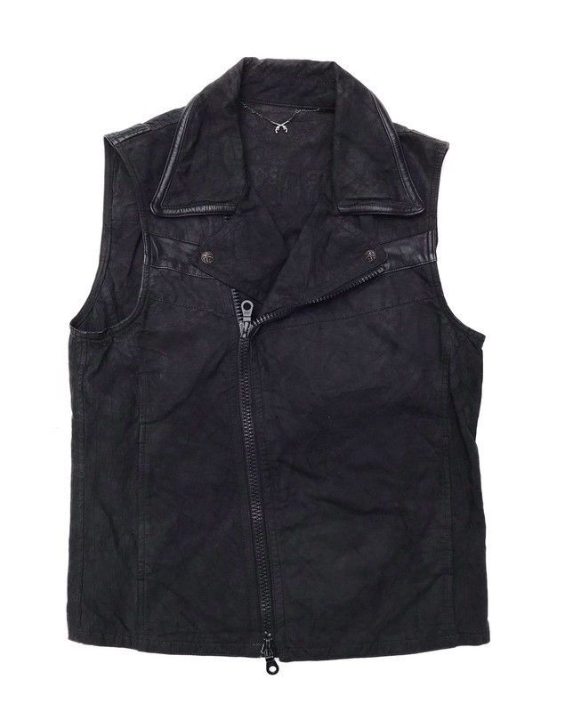 Japanese Brand × Roar Roar Double Collar Punk Style Streetwear Sleeveless Jacket Size US S / EU 44-46 / 1 - 1 Thumbnail