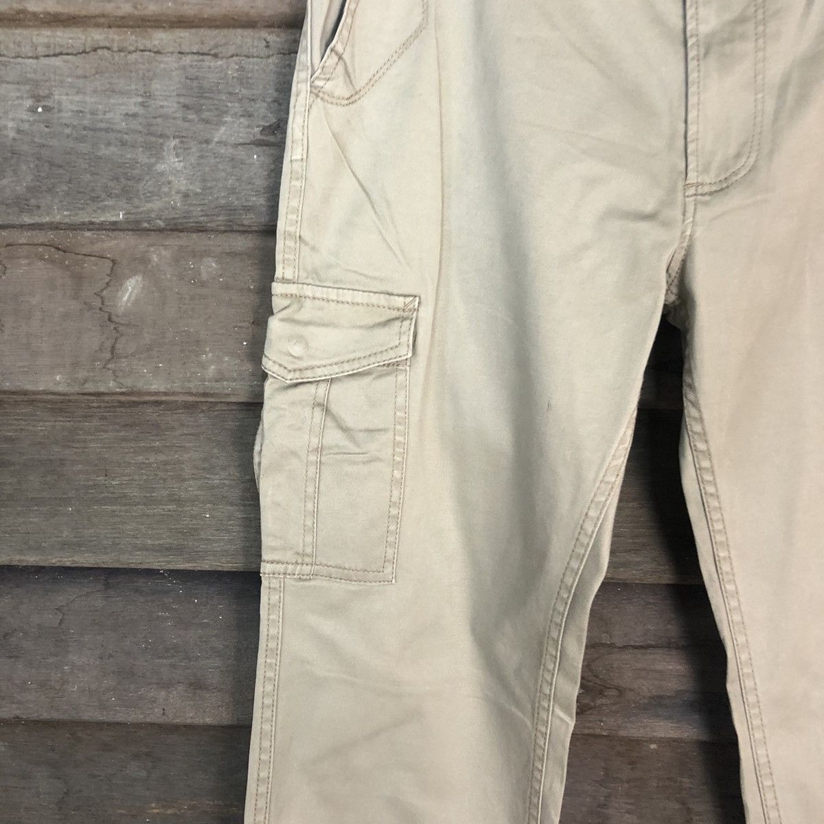 Japanese Brand DLL Shuca Brown utility Cargo Multipocket Pants #1375 Size US 32 / EU 48 - 4 Thumbnail