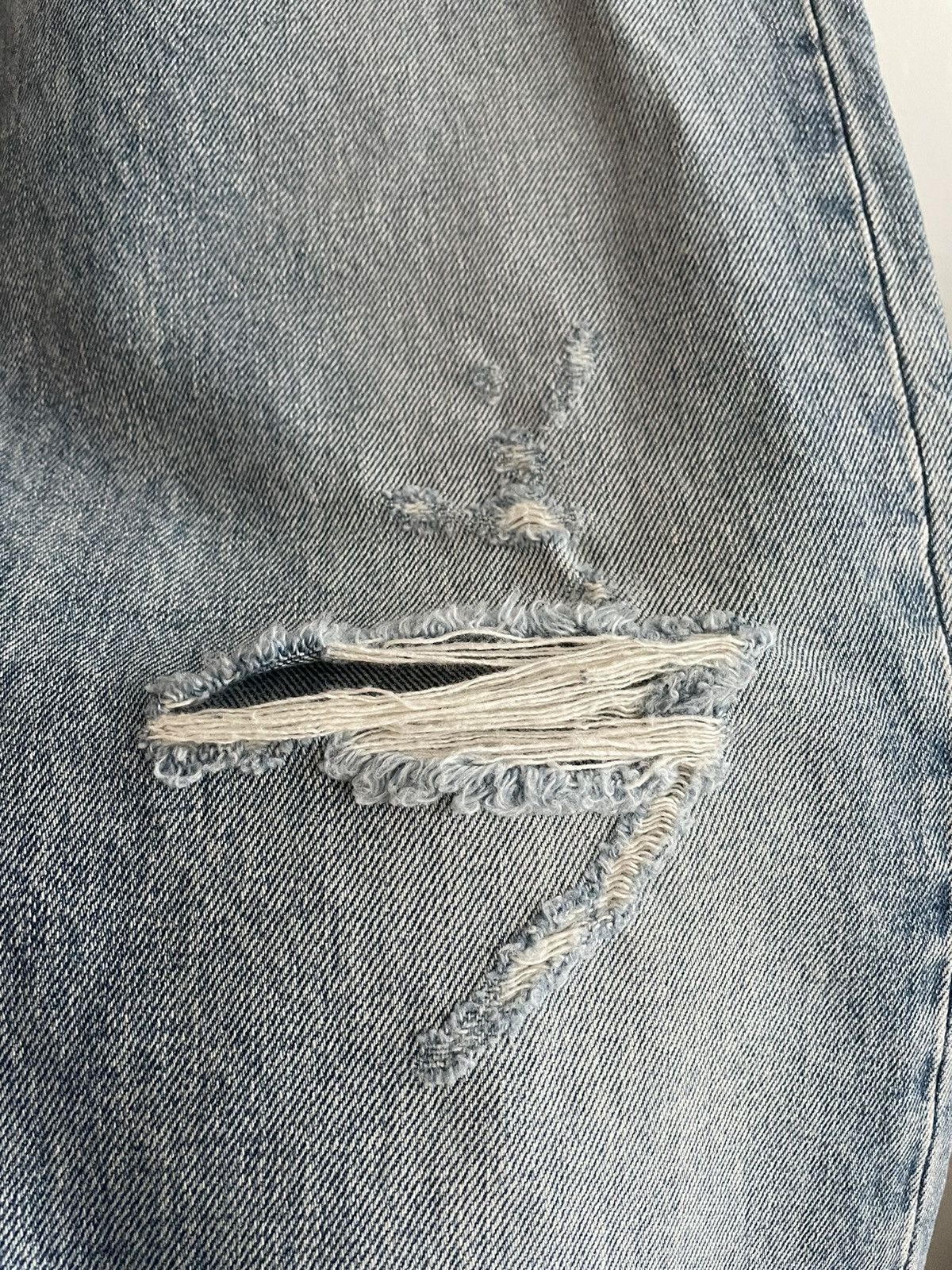 Celine × Hedi Slimane Extremely Rare Sold-out Brand NEW Celine Trash Crash Denim Size US 33 - 3 Thumbnail