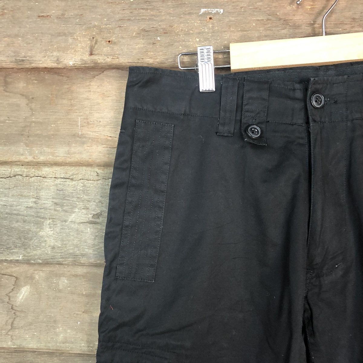 Japanese Brand DLL Play More Black Cargo Multipocket Pants #1511 Size US 30 / EU 46 - 6 Thumbnail
