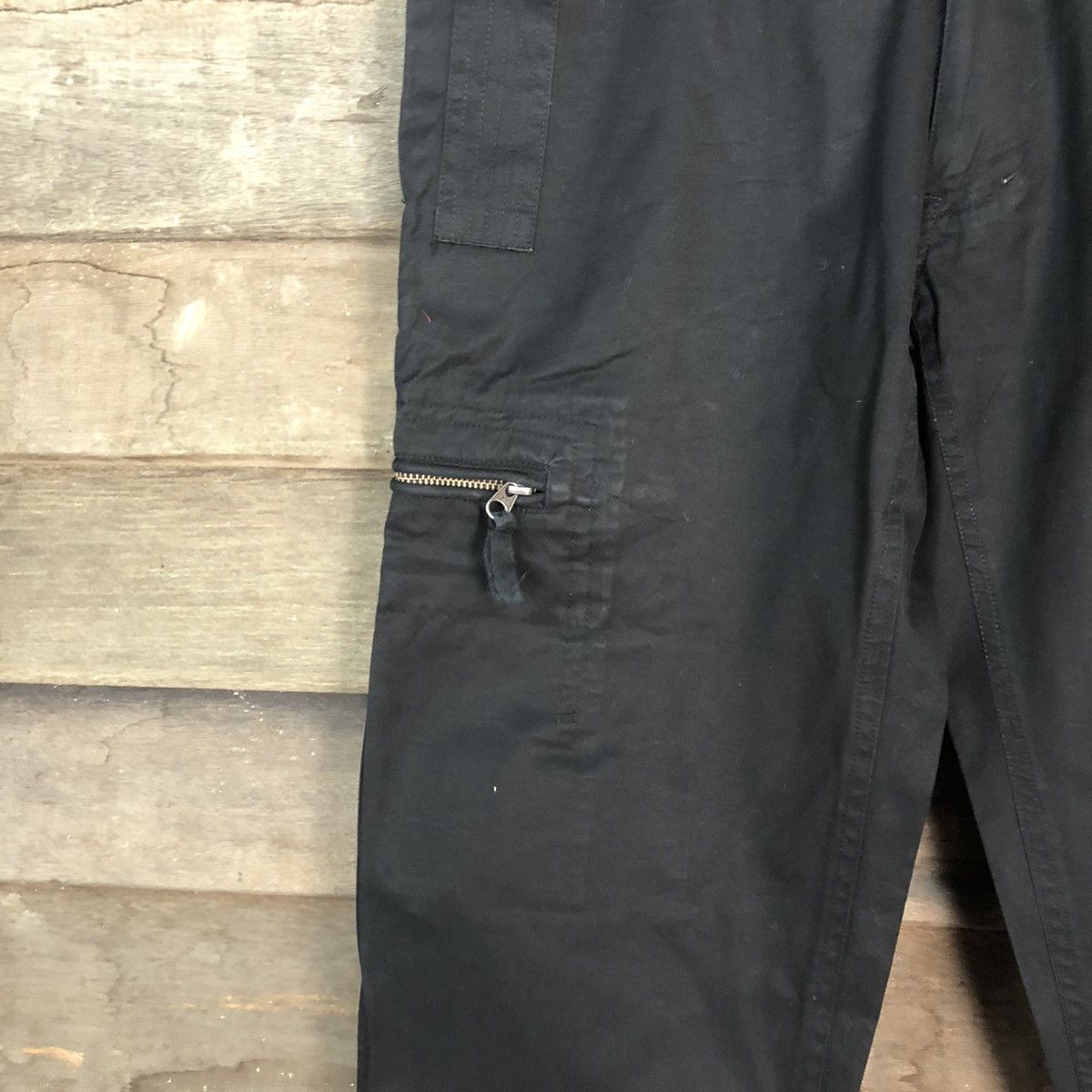 Japanese Brand DLL Play More Black Cargo Multipocket Pants #1511 Size US 30 / EU 46 - 4 Thumbnail