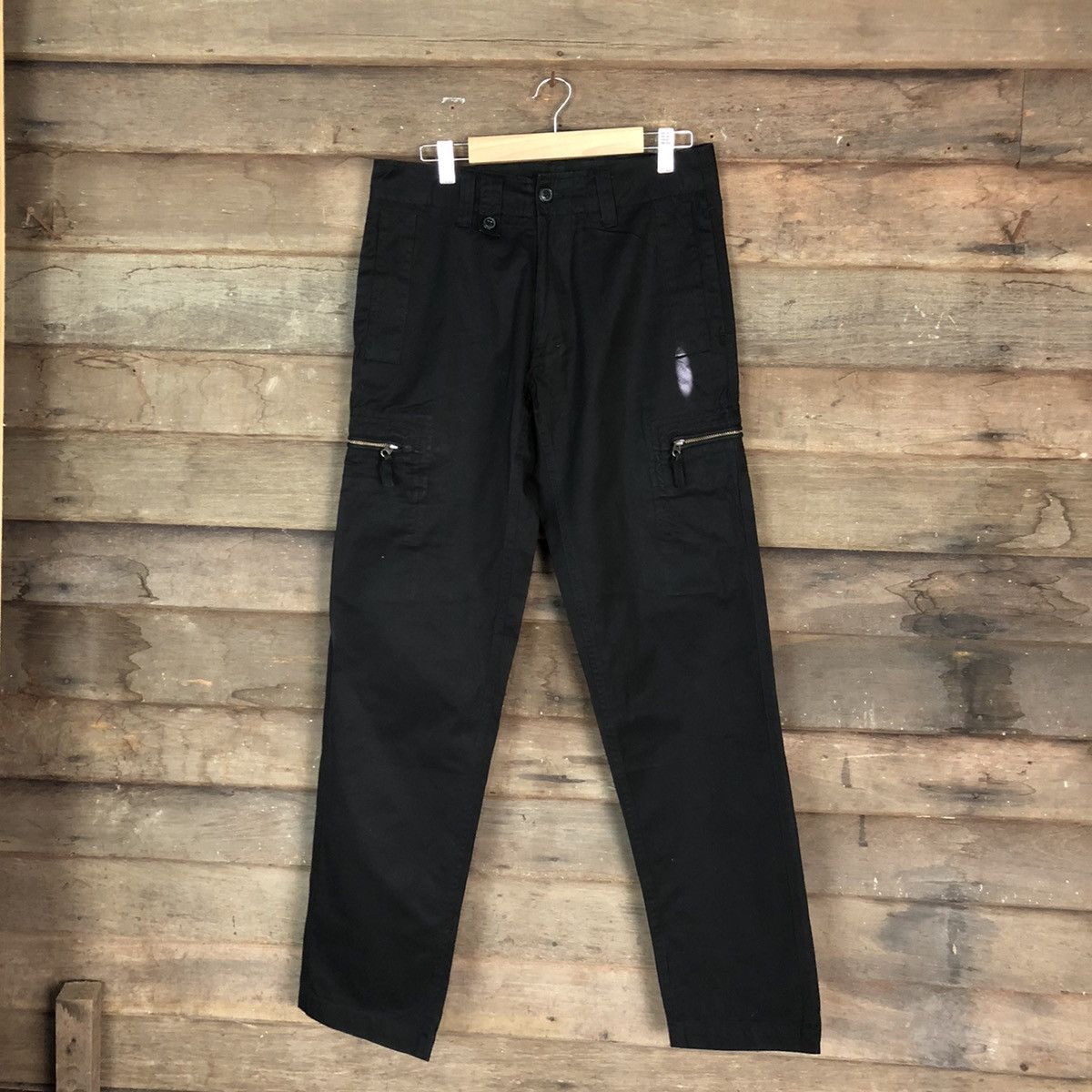 Japanese Brand DLL Play More Black Cargo Multipocket Pants #1511 Size US 30 / EU 46 - 1 Thumbnail