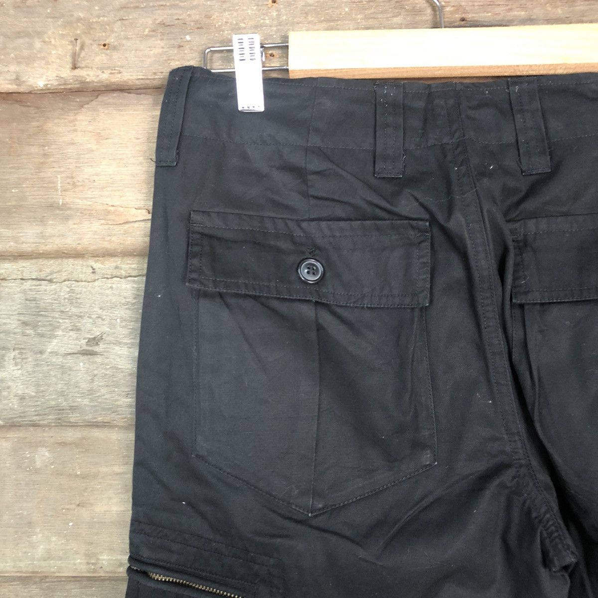 Japanese Brand DLL Play More Black Cargo Multipocket Pants #1511 Size US 30 / EU 46 - 11 Thumbnail