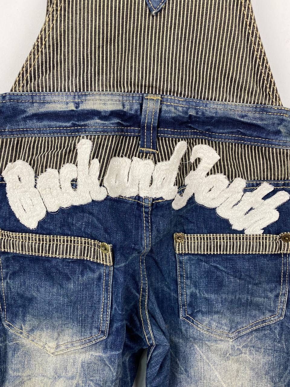 If Six Was Nine Japanese brand faded wash overalls denim Size US 34 / EU 50 - 7 Thumbnail