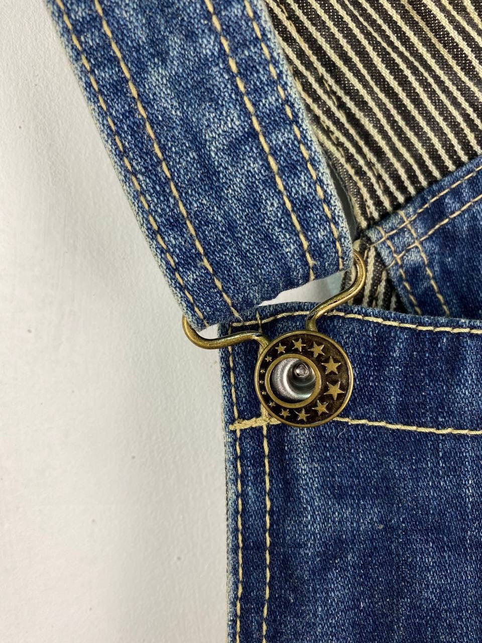 If Six Was Nine Japanese brand faded wash overalls denim Size US 34 / EU 50 - 8 Thumbnail