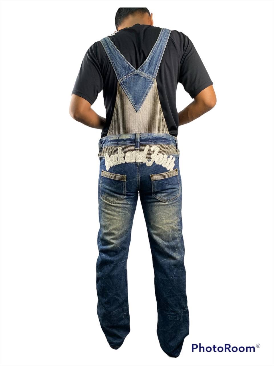 If Six Was Nine Japanese brand faded wash overalls denim Size US 34 / EU 50 - 2 Thumbnail