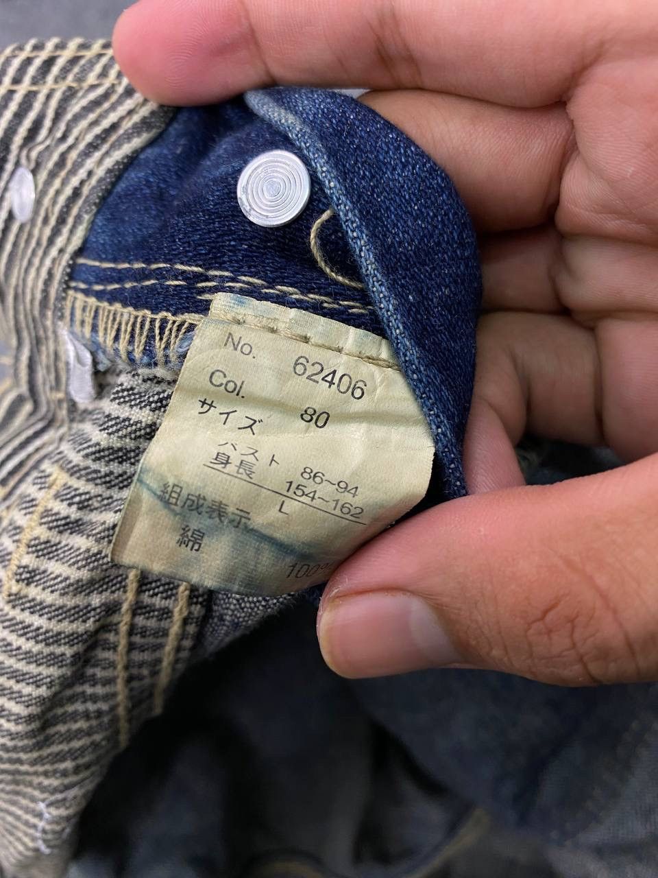 If Six Was Nine Japanese brand faded wash overalls denim Size US 34 / EU 50 - 6 Thumbnail