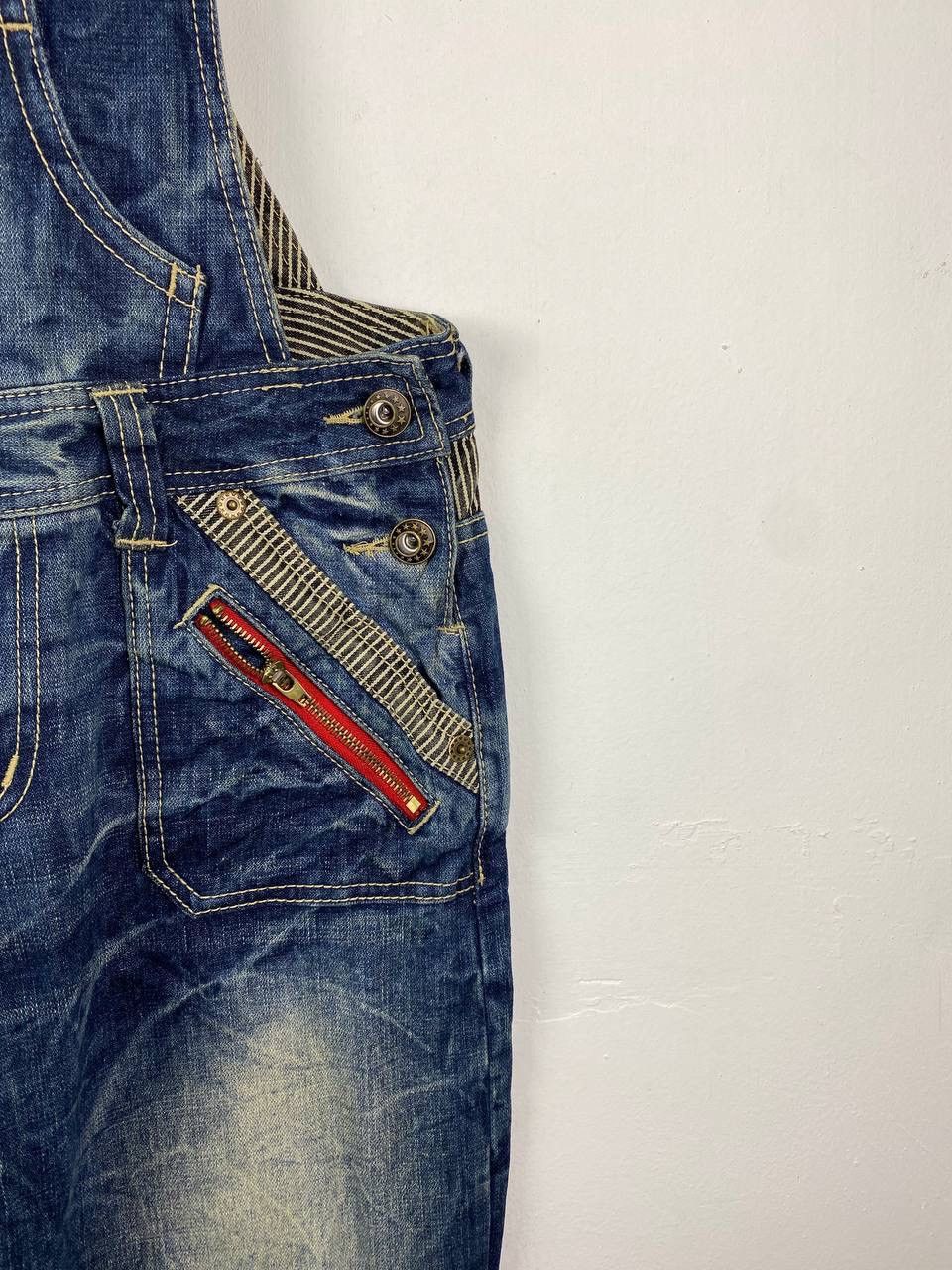 If Six Was Nine Japanese brand faded wash overalls denim Size US 34 / EU 50 - 5 Thumbnail