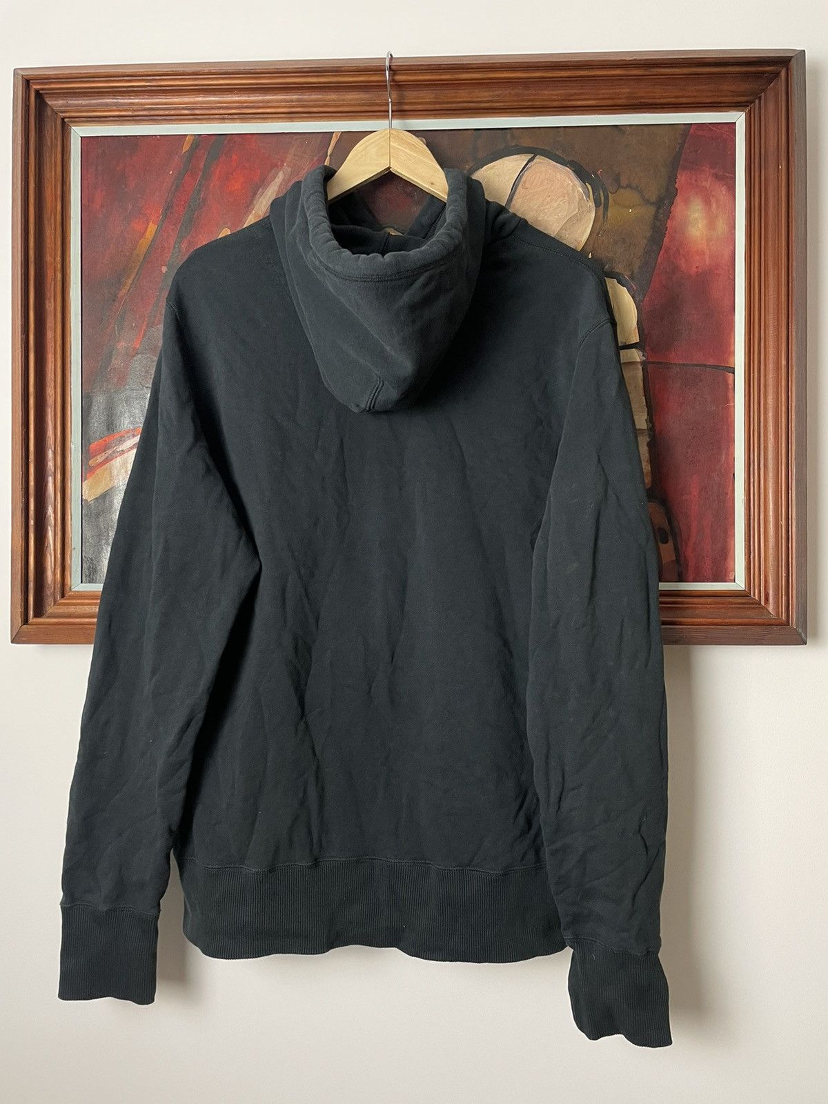 Nike Nike Vintage 00s Y2k Rare Skull Logo Black Hoodie Streetwear Size US L / EU 52-54 / 3 - 2 Thumbnail