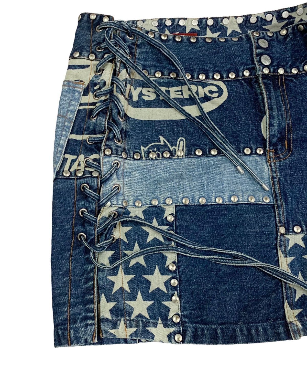 Hysteric Glamour Hysteric Glamour Patch Work Gothic Women Skirts Size 28" / US 6 / IT 42 - 2 Thumbnail