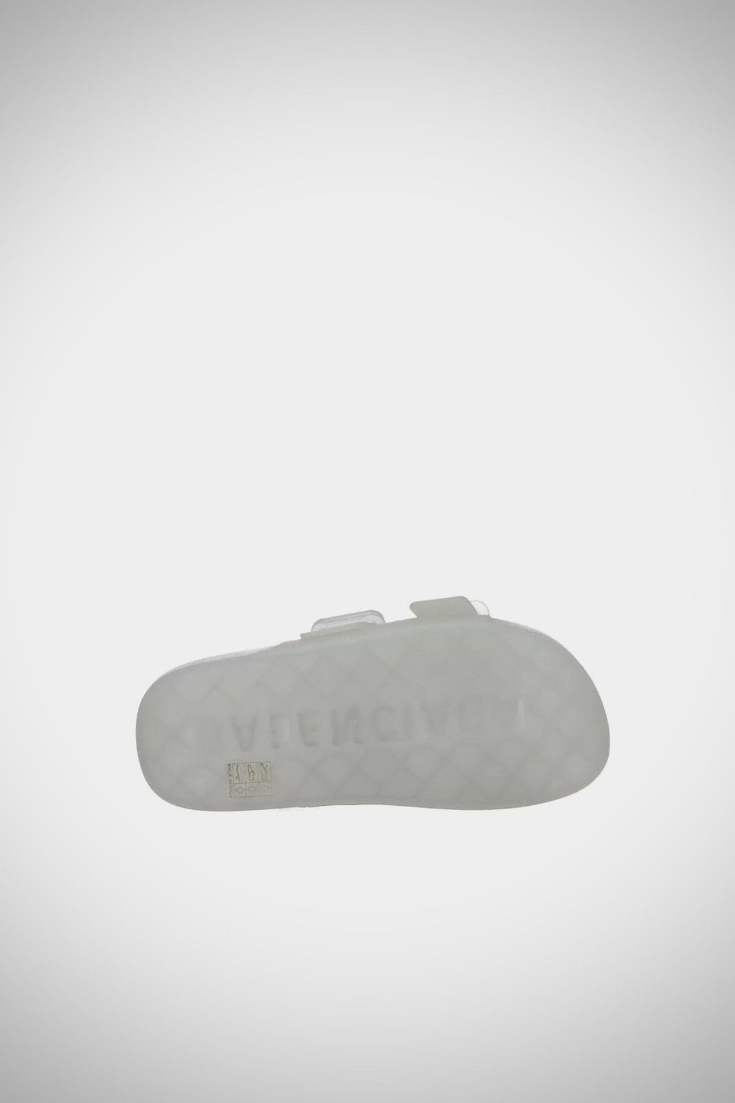 Balenciaga 26s Flat Slippers Gray Canvas Leather  681305