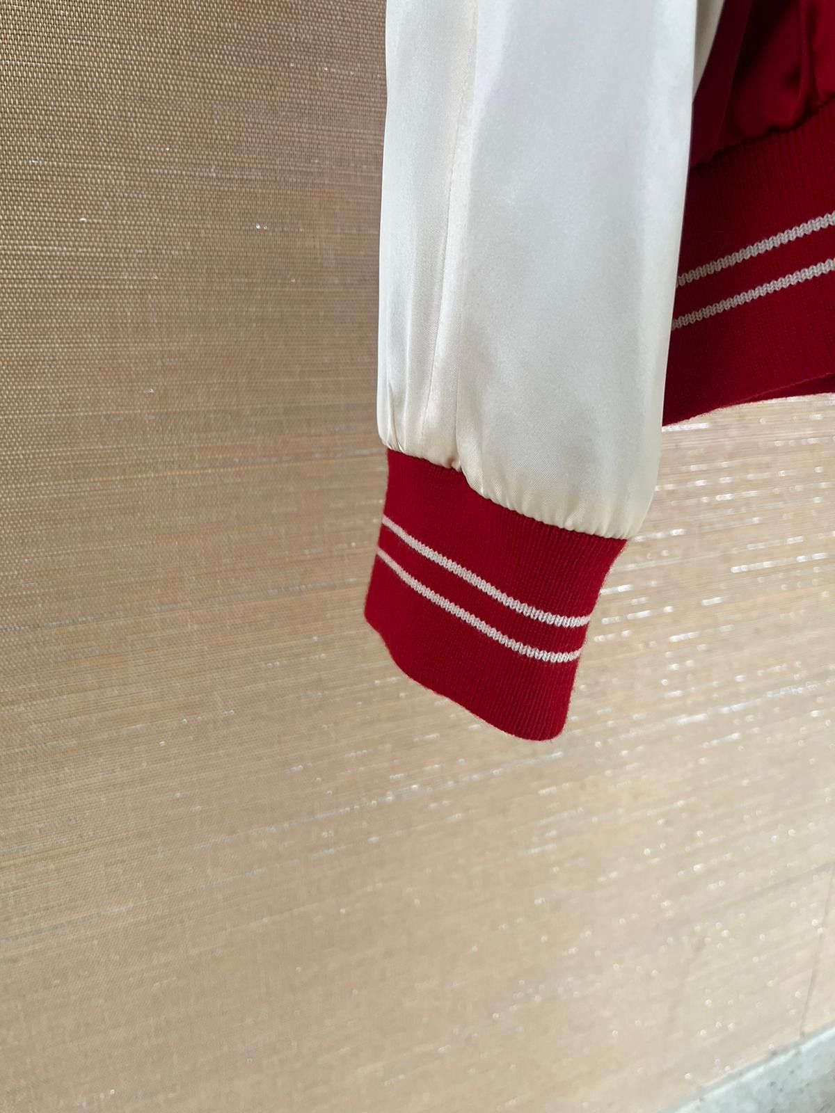 Celine Perhaps Souvenir Jacket in Red & Ivory Size US M / EU 48-50 / 2 - 5 Thumbnail