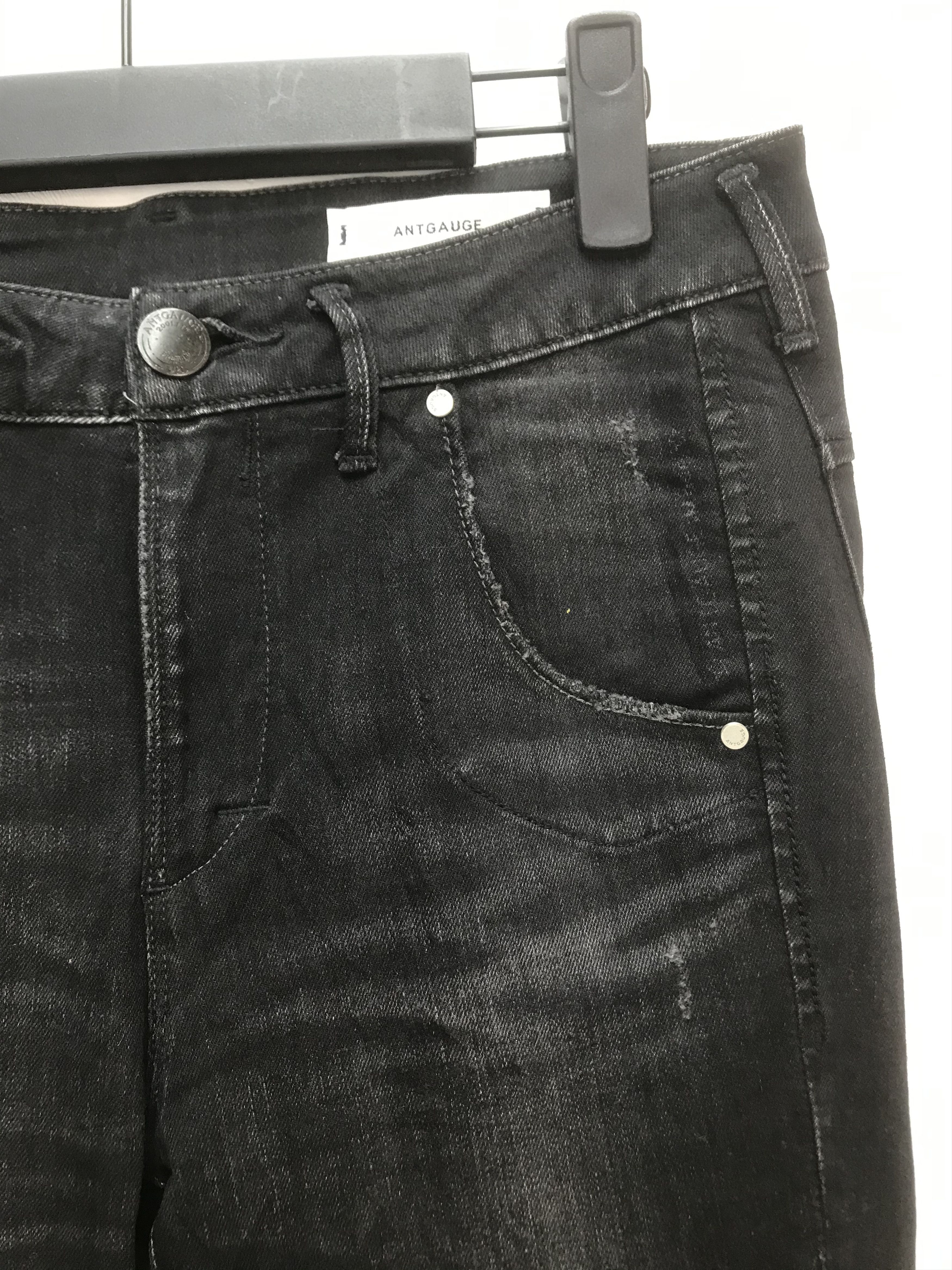 Japanese Brand ANTGAUGE DISTRESS DAMAGE STYLE SKINNY DENIM Size US 40 / EU 56 - 5 Thumbnail