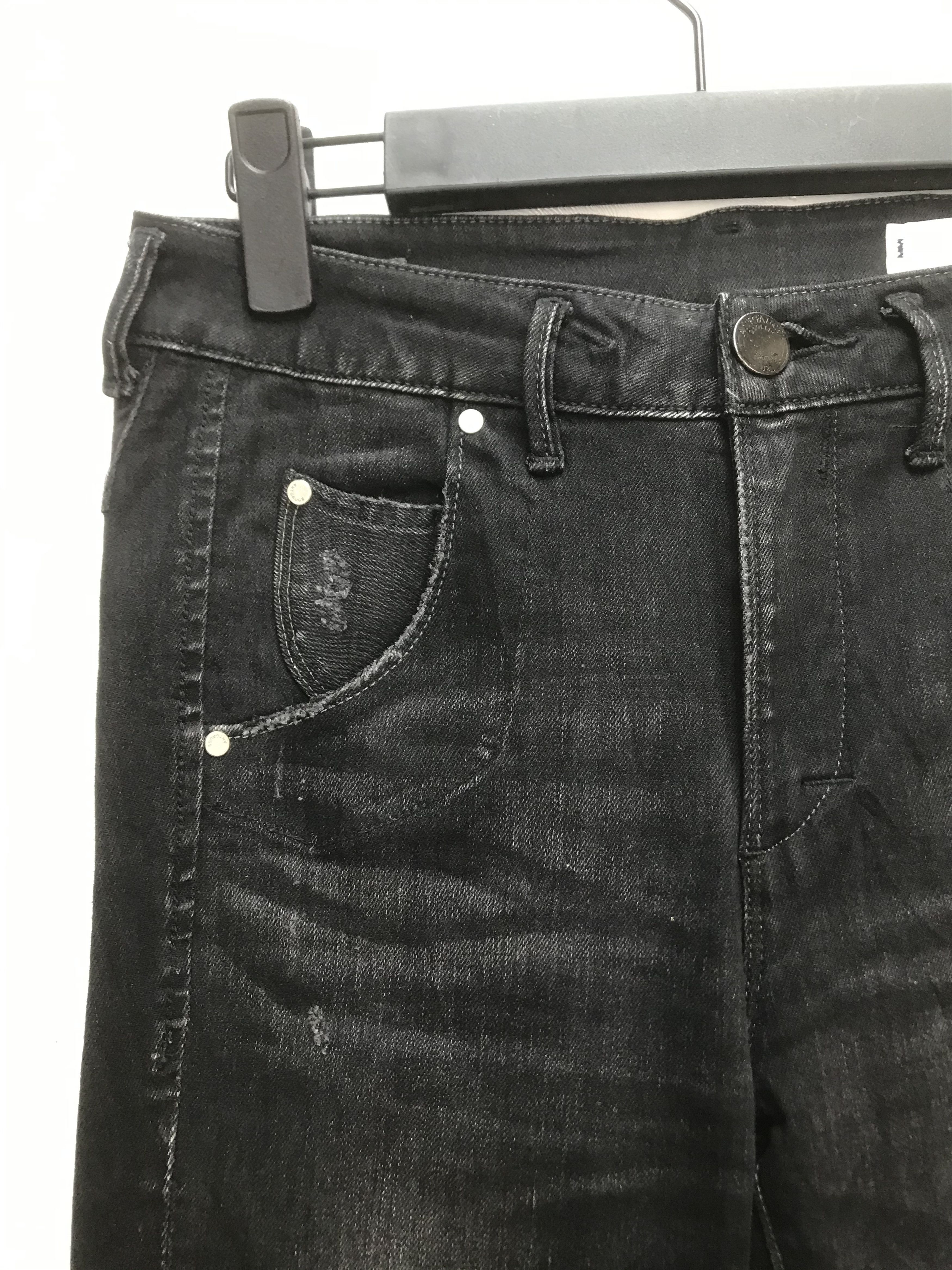 Japanese Brand ANTGAUGE DISTRESS DAMAGE STYLE SKINNY DENIM Size US 40 / EU 56 - 4 Thumbnail
