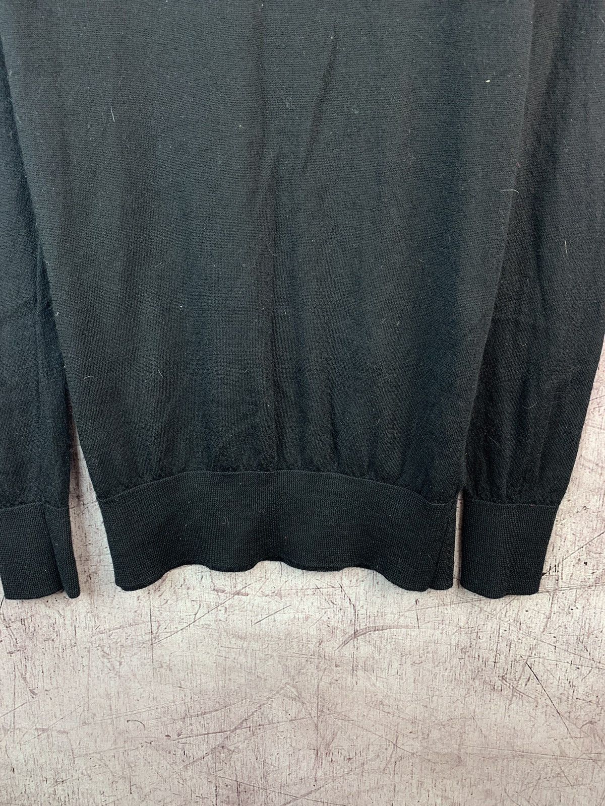 Allsaints Allsaints Merino Wool Long Sleeve Polo Shirt Size US S / EU 44-46 / 1 - 8 Thumbnail