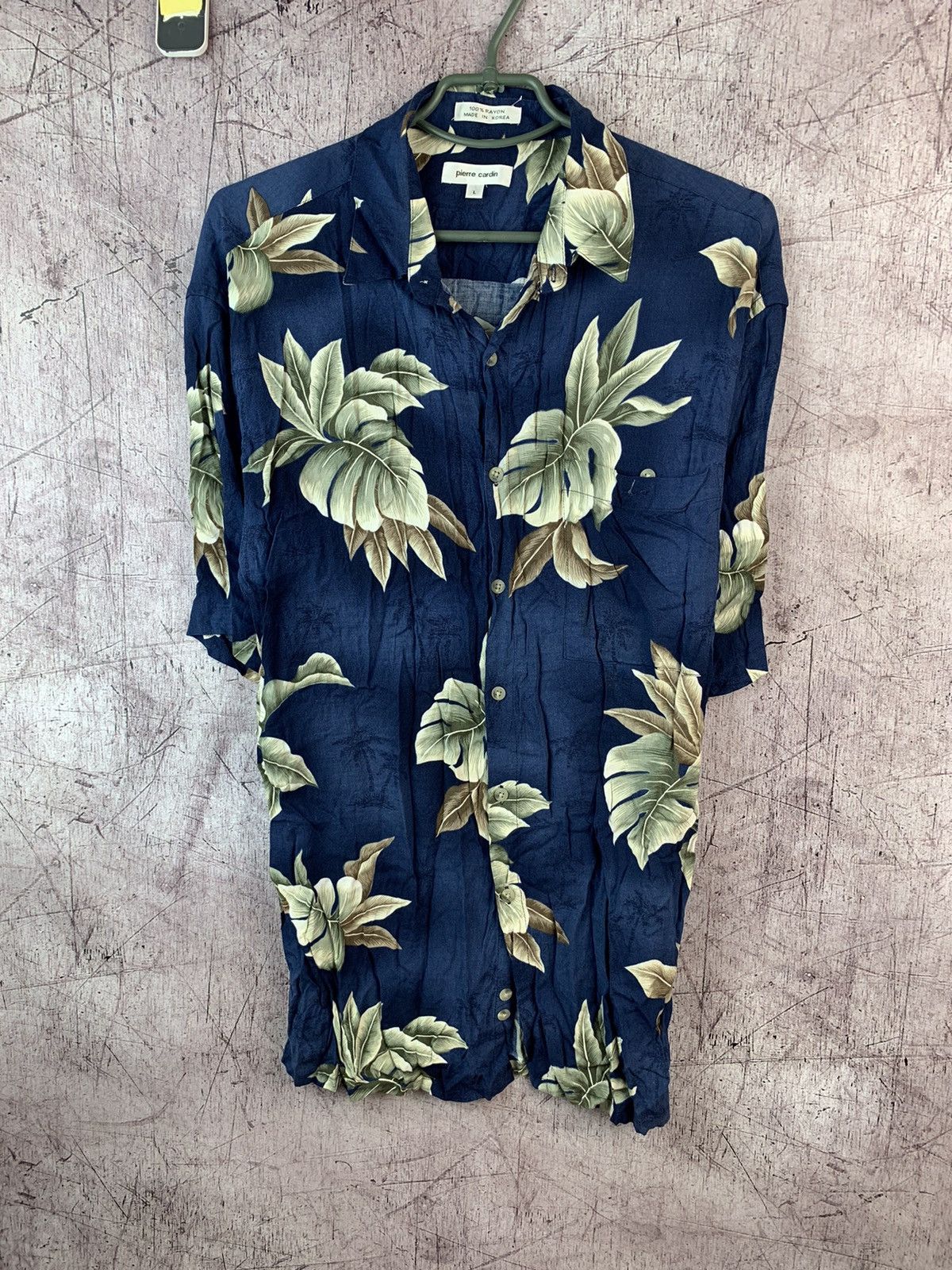 Pierre Cardin Vintage Pierre Cardin Mens Hawaiian Shirt Size US L / EU 52-54 / 3 - 2 Thumbnail
