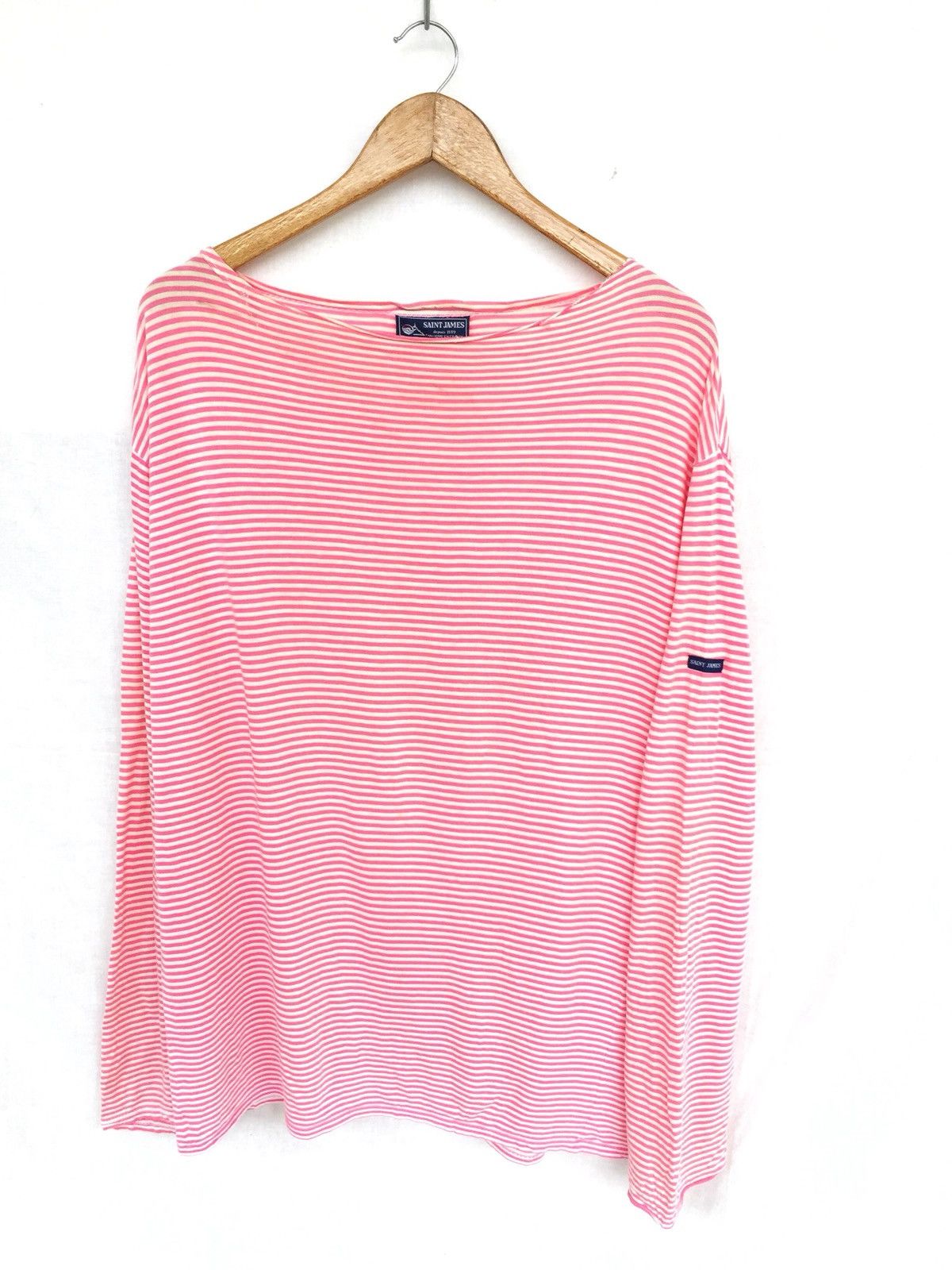Saint James 90s Saint James Ouessant Tulip Border Stripe Shirt Size US L / EU 52-54 / 3 - 2 Thumbnail