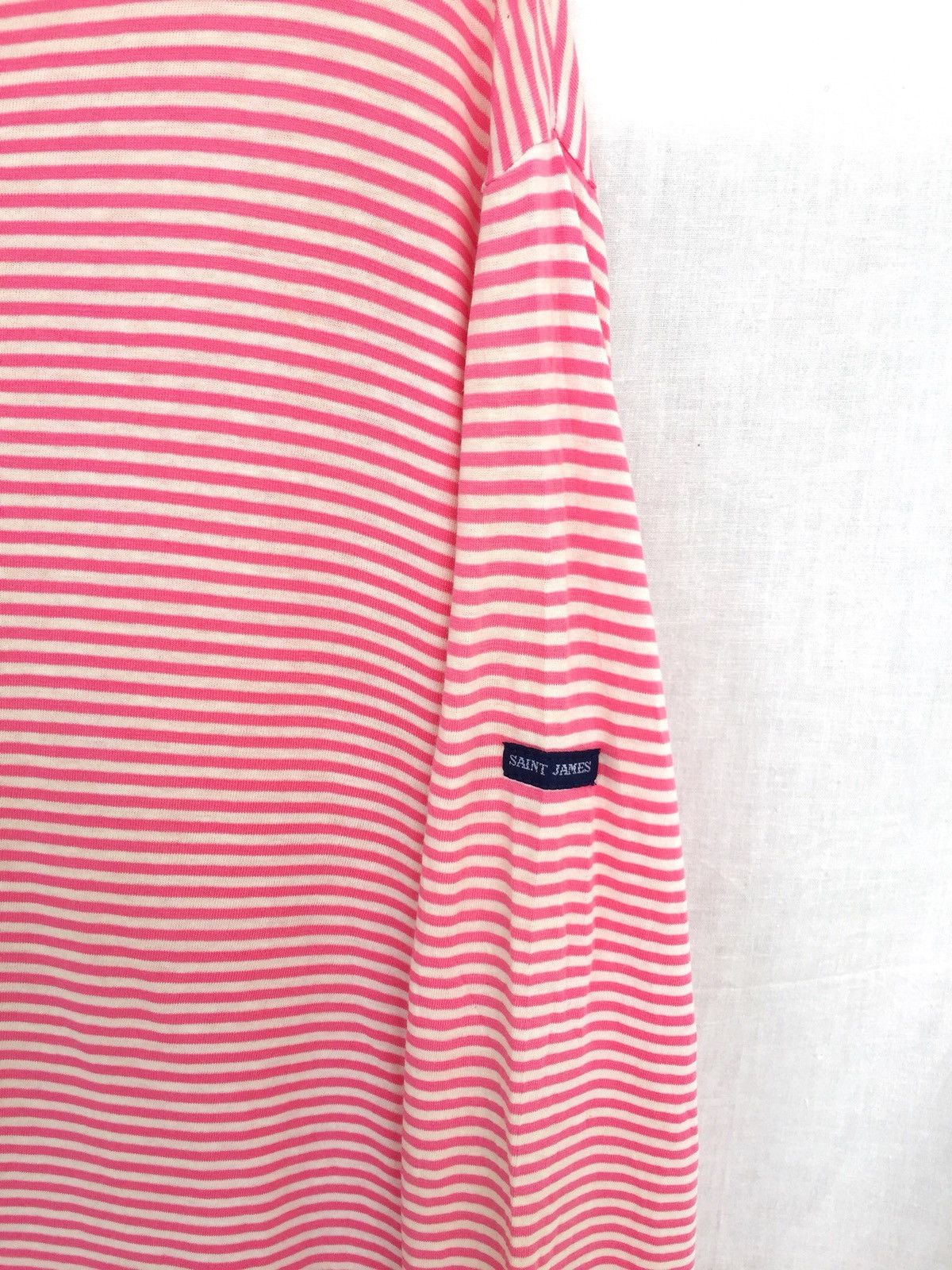 Saint James 90s Saint James Ouessant Tulip Border Stripe Shirt Size US L / EU 52-54 / 3 - 3 Thumbnail