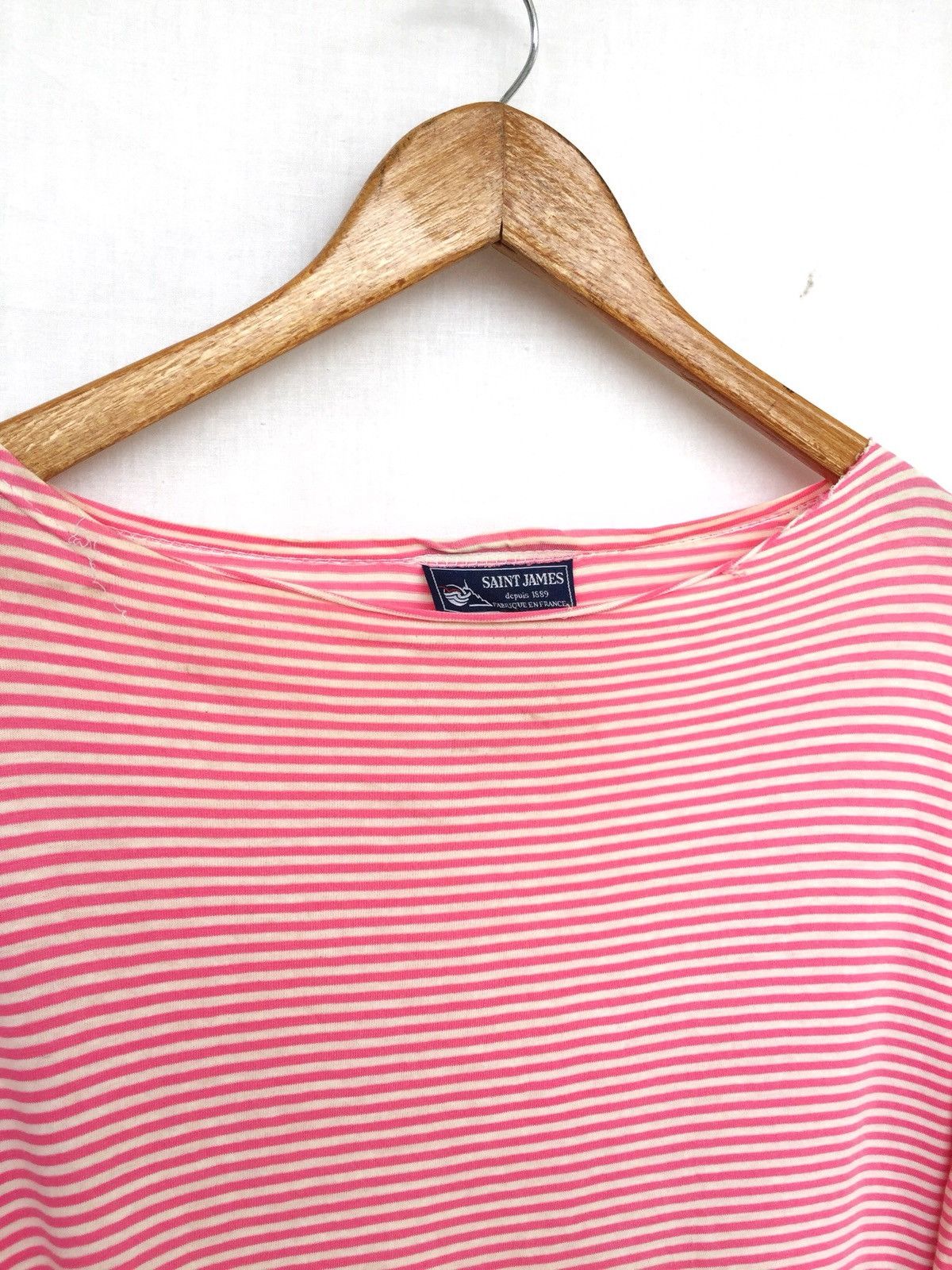 Saint James 90s Saint James Ouessant Tulip Border Stripe Shirt Size US L / EU 52-54 / 3 - 4 Thumbnail