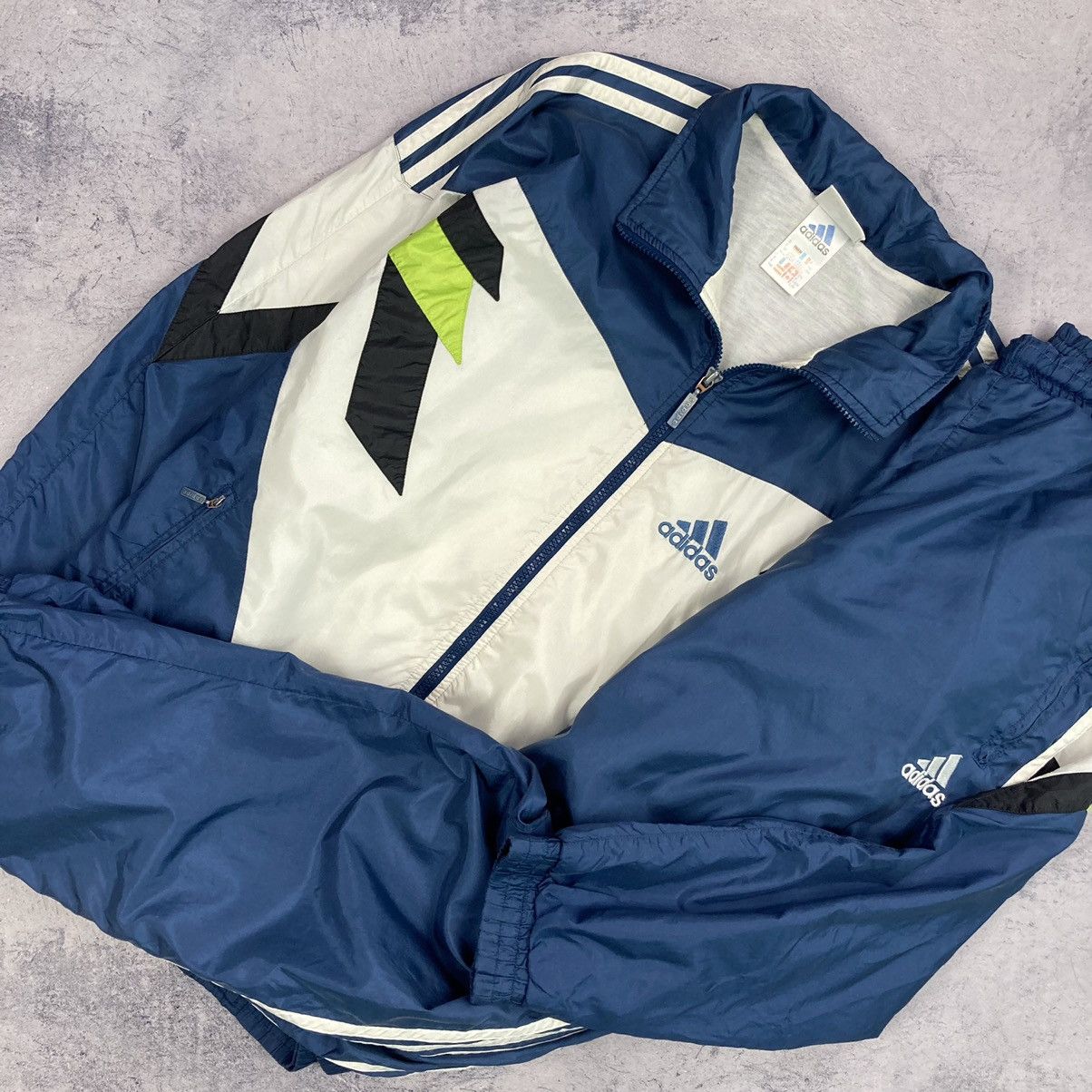 Adidas Vintage Adidas nylon rare retro track suit 90s | Grailed