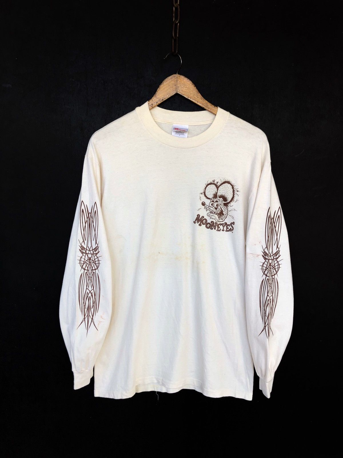 Band Tees SICK🔥90s Mooneyes Rat Finks ™️ Logo Moto LS Shirt Size US M / EU 48-50 / 2 - 3 Thumbnail