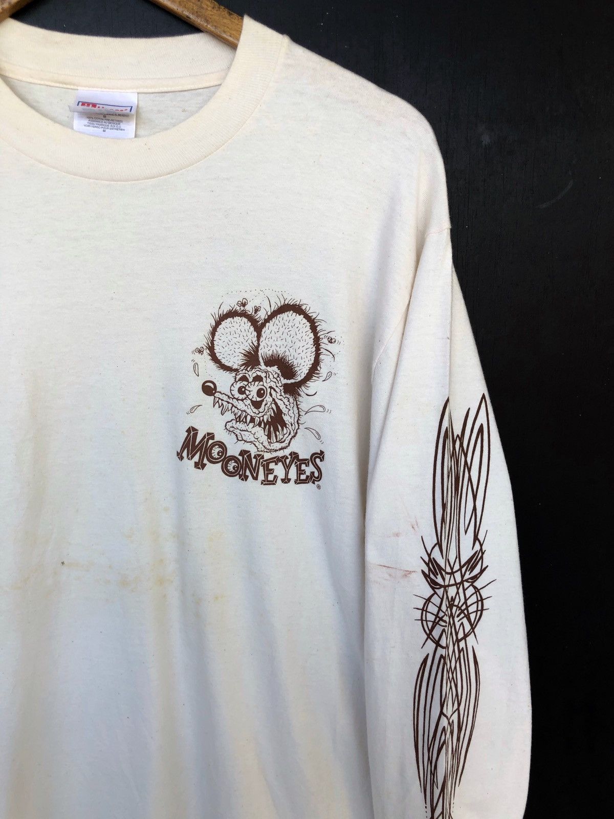 Band Tees SICK🔥90s Mooneyes Rat Finks ™️ Logo Moto LS Shirt Size US M / EU 48-50 / 2 - 4 Thumbnail