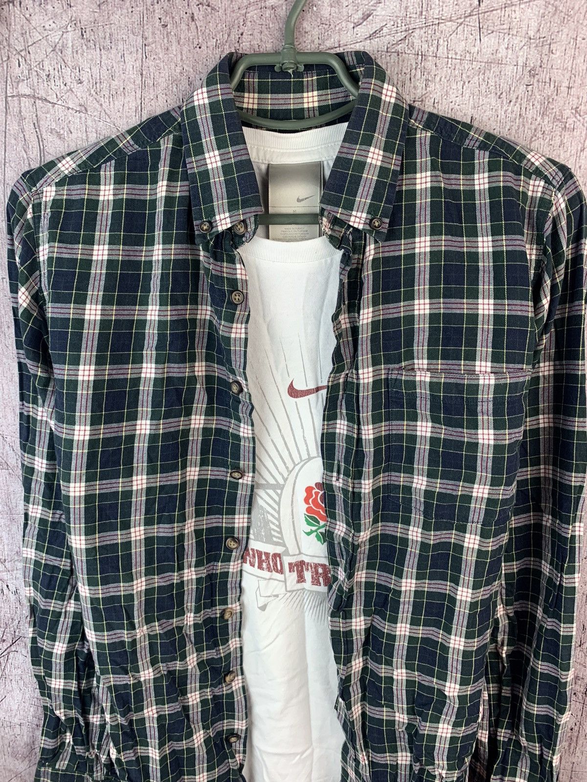 Flannel × Vintage Vintage Flannel Plaid Shirt Travis Style Size US L / EU 52-54 / 3 - 2 Thumbnail