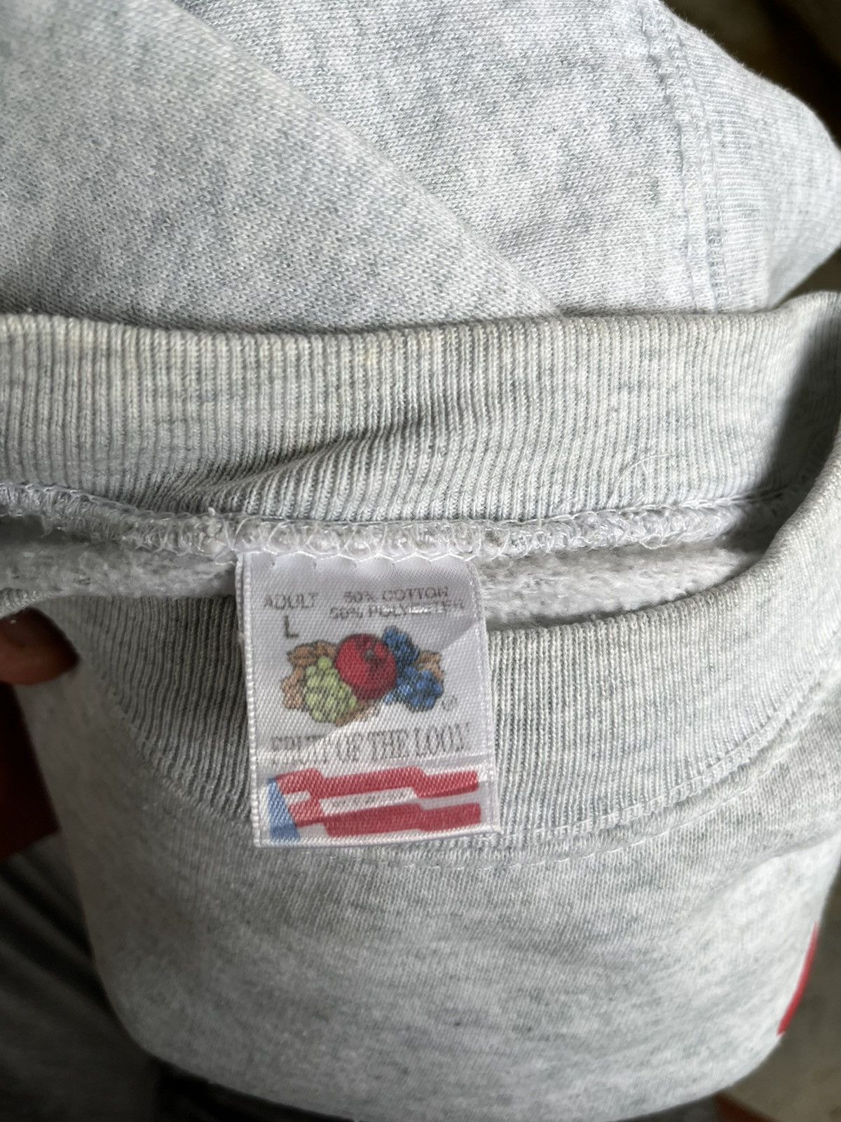 Apple × Fruit Of The Loom Vintage 90s Apple Computer Logo Sweatshirt Size US L / EU 52-54 / 3 - 7 Thumbnail