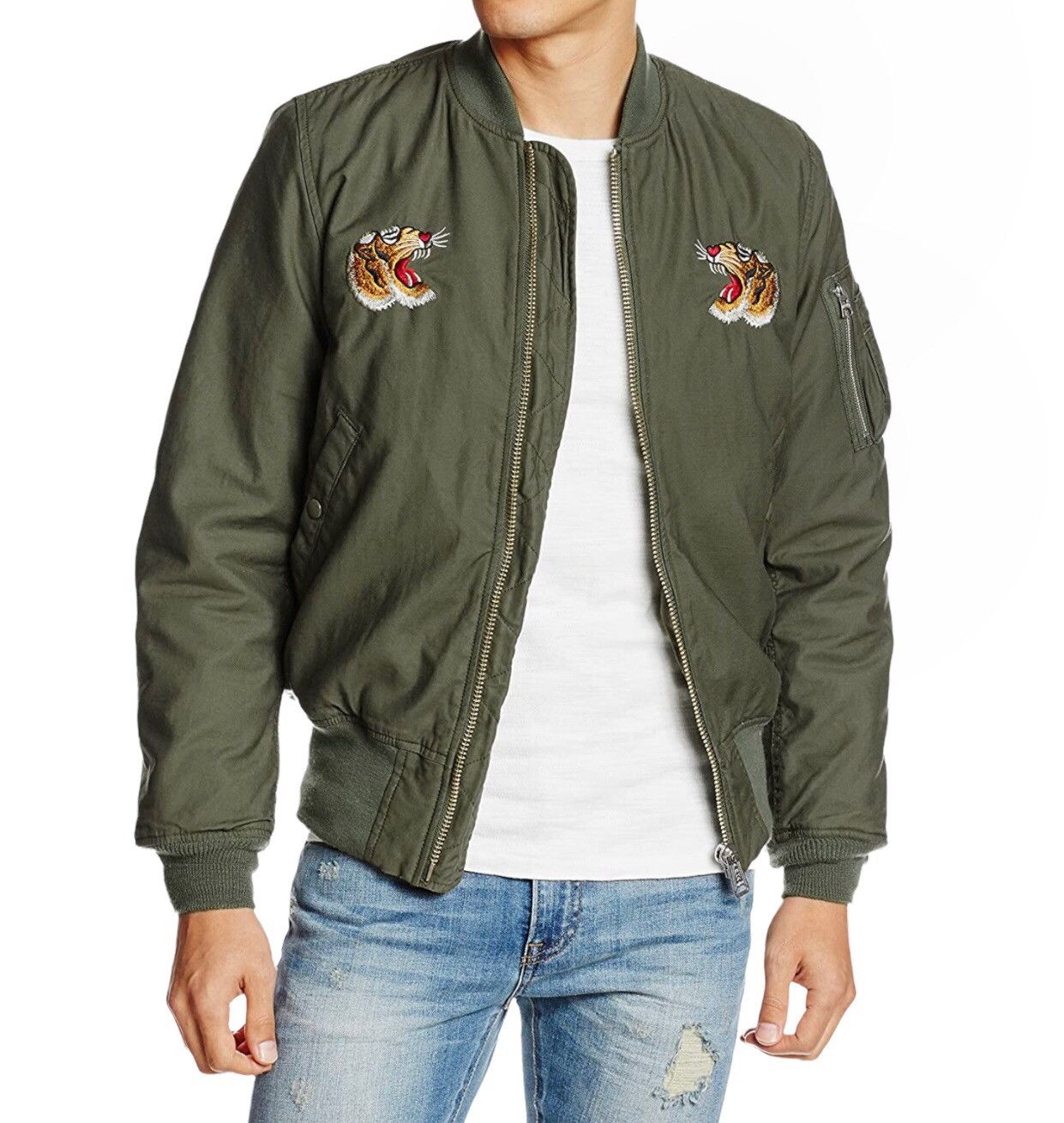 Alpha Industries Alpha Industries Men's Souvenir MA-1 Flight Jacket Size US M / EU 48-50 / 2 - 2 Thumbnail