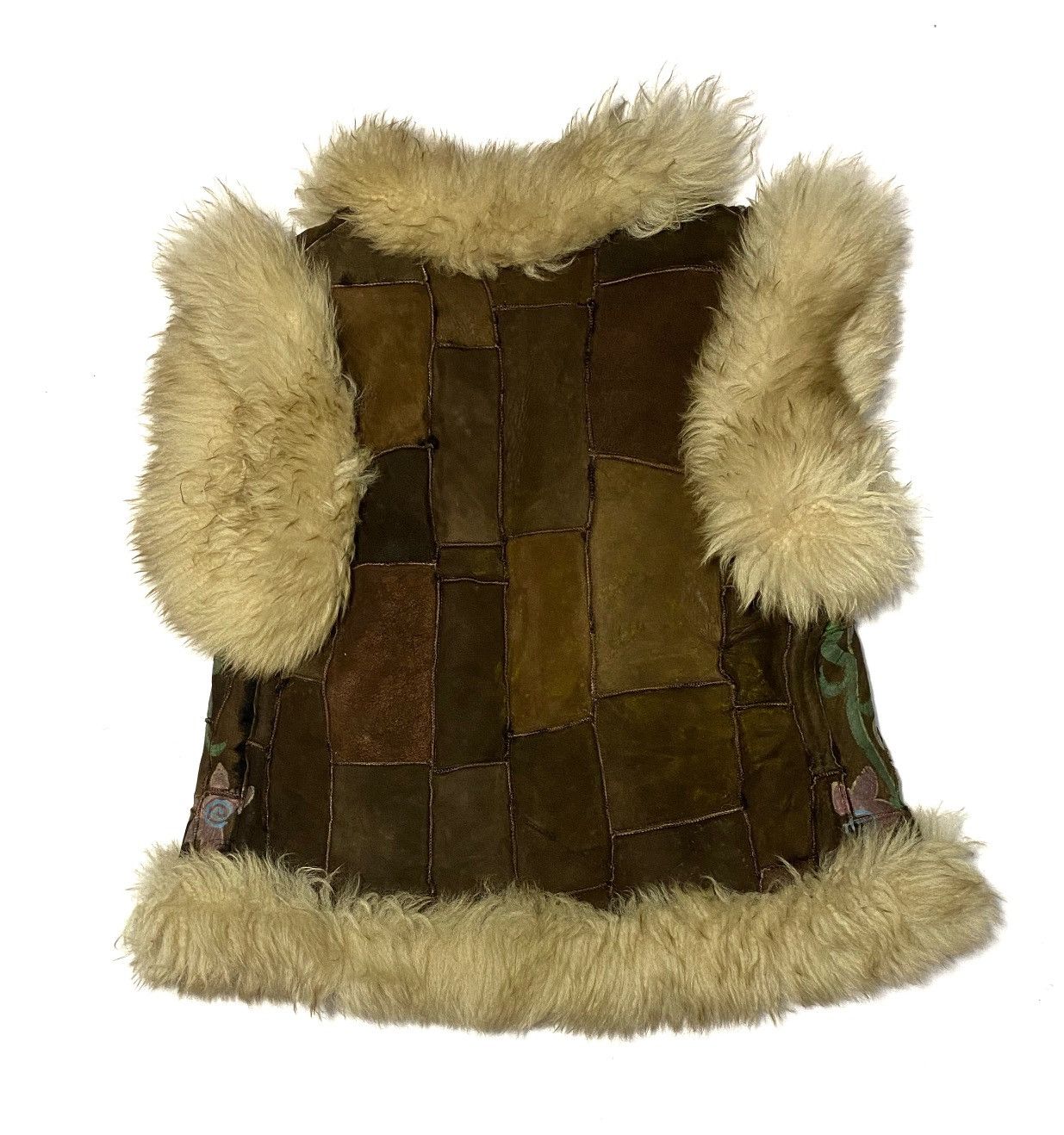 Leather Vintage Patchwork Leather Fur Vest Size US S / EU 44-46 / 1 - 3 Thumbnail