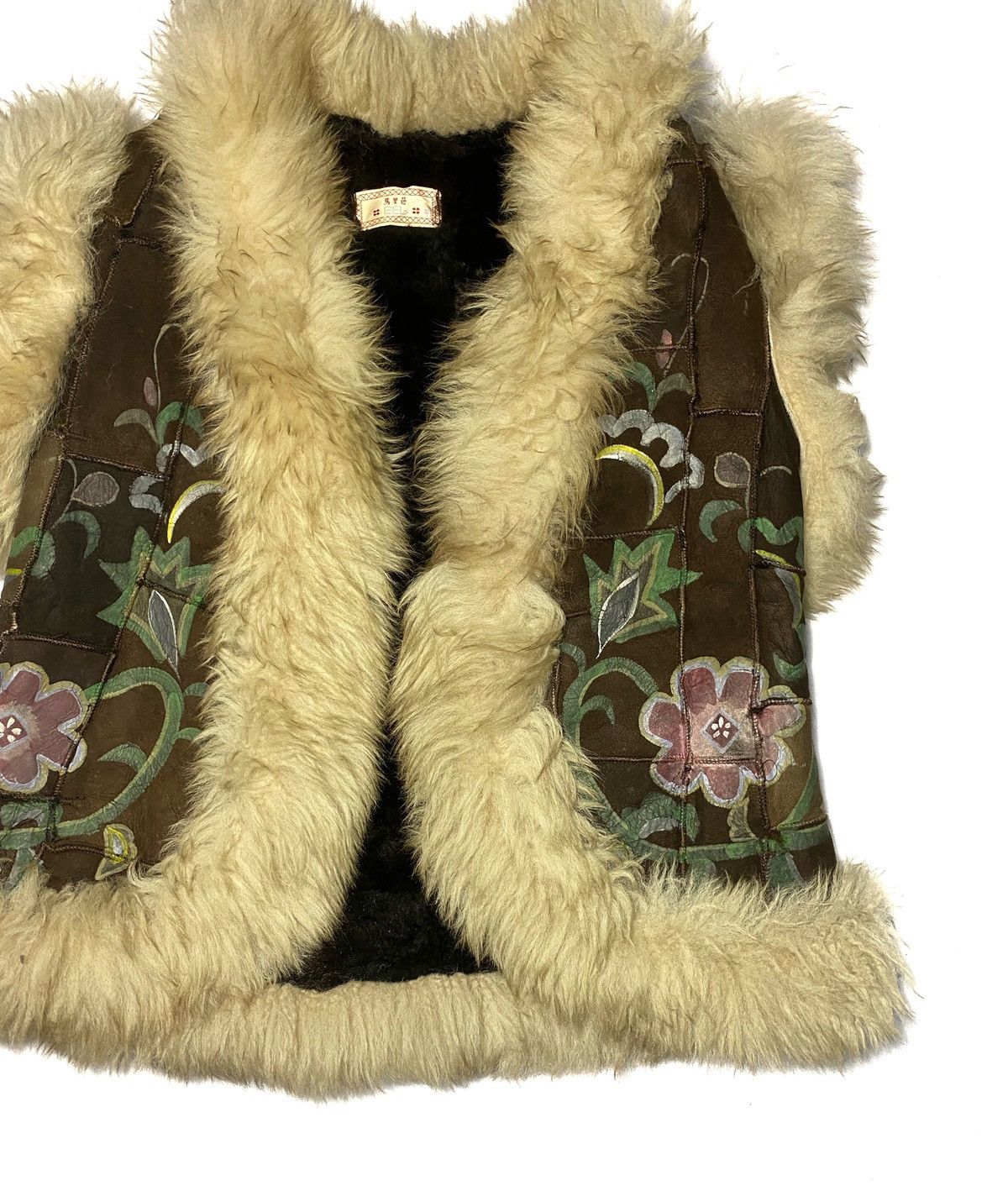 Leather Vintage Patchwork Leather Fur Vest Size US S / EU 44-46 / 1 - 2 Thumbnail